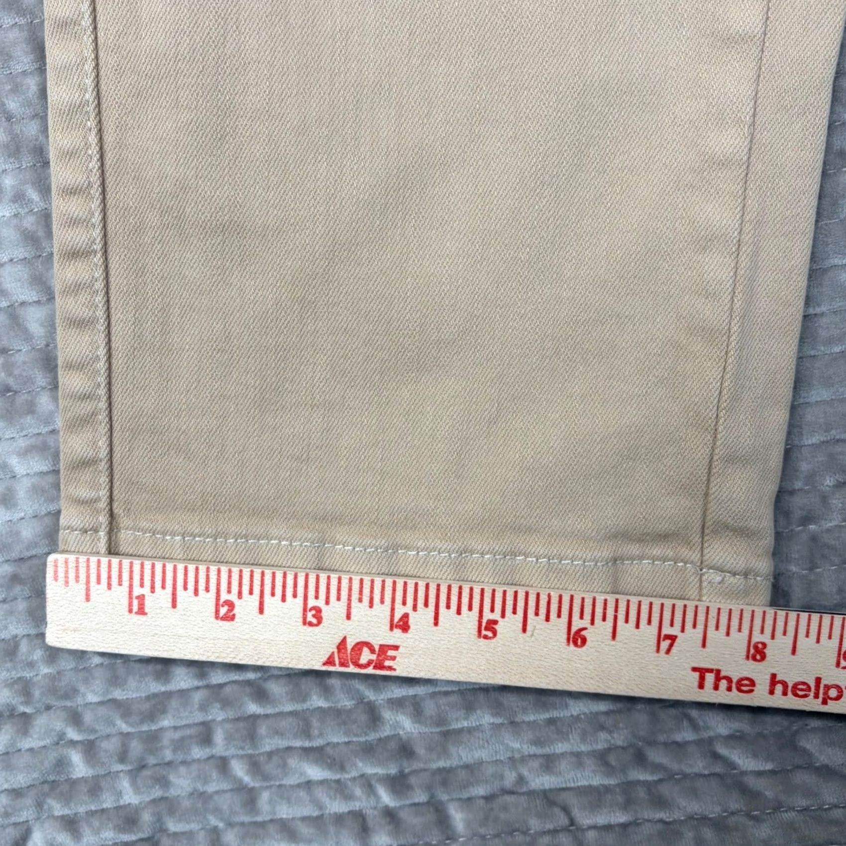 Vintage Judy Blue Jeans Tan Khaki Cargo Straight Leg High Rise 5 28 Inseam 29 Womens XS-Adult? No Size 5 Reg JS? Size 27" / US 4 / IT 40 - 3 Thumbnail