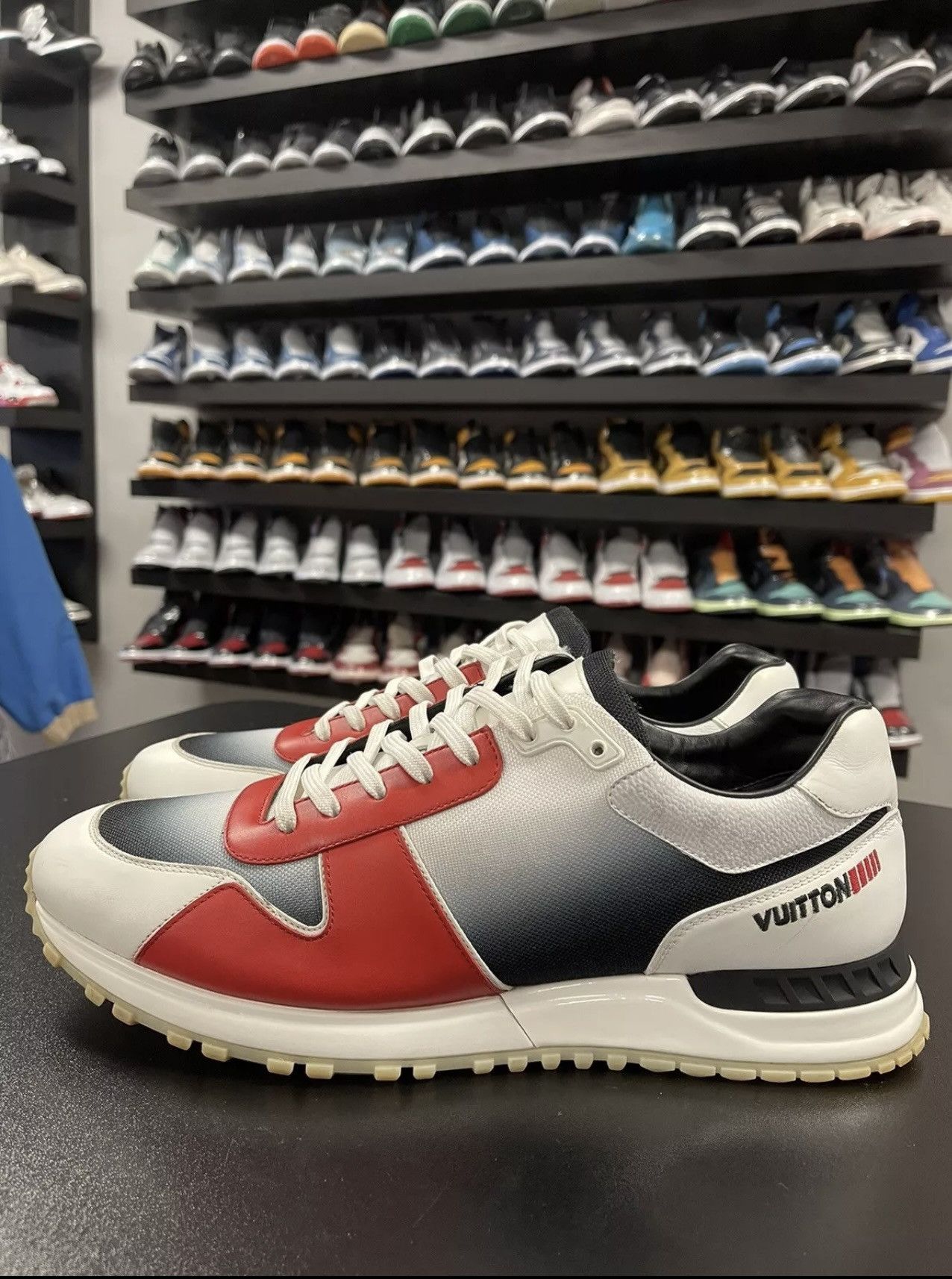 Size 10.5US/9.5LV - Louis Vuitton Run Away Low Sneaker Red