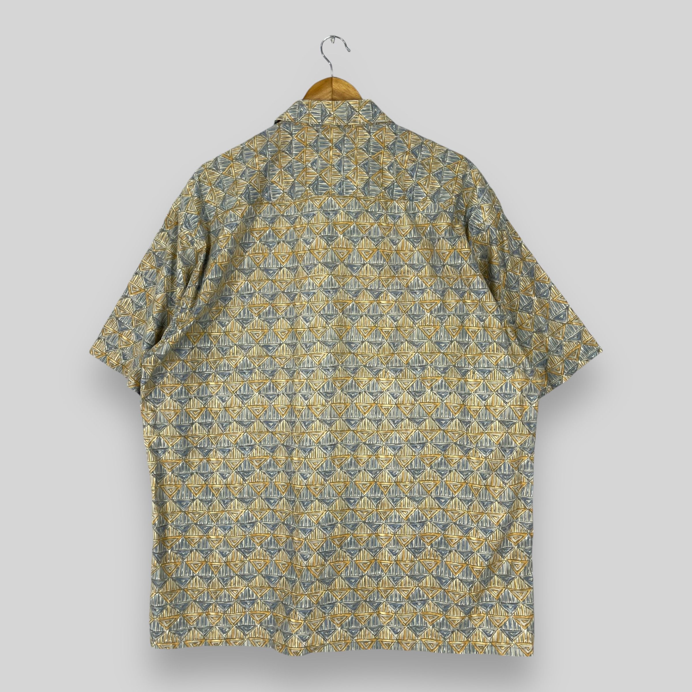 Japanese Brand CAMPIA MODA Hawaii Abstract Geometrical Artwork Shirt Size US XL / EU 56 / 4 - 6 Thumbnail