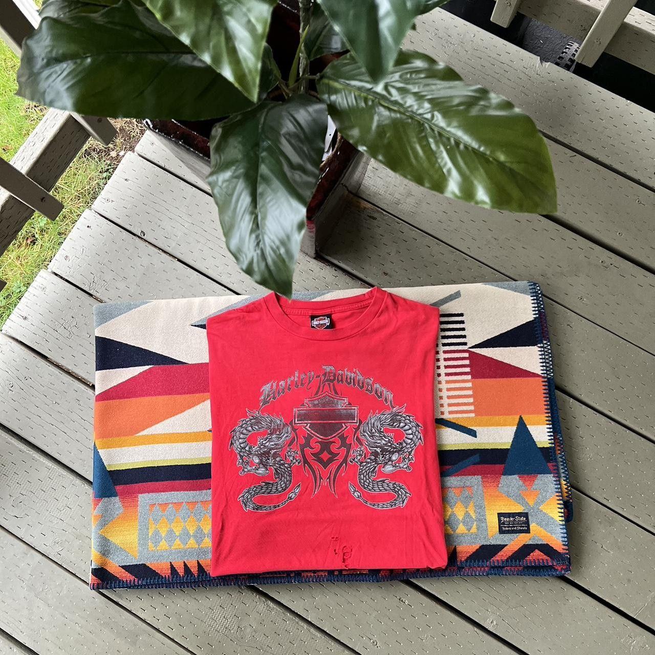 Harley Davidson × Vintage Vintage Harley Davidson T Shirt Size US XL / EU 56 / 4 - 4 Thumbnail