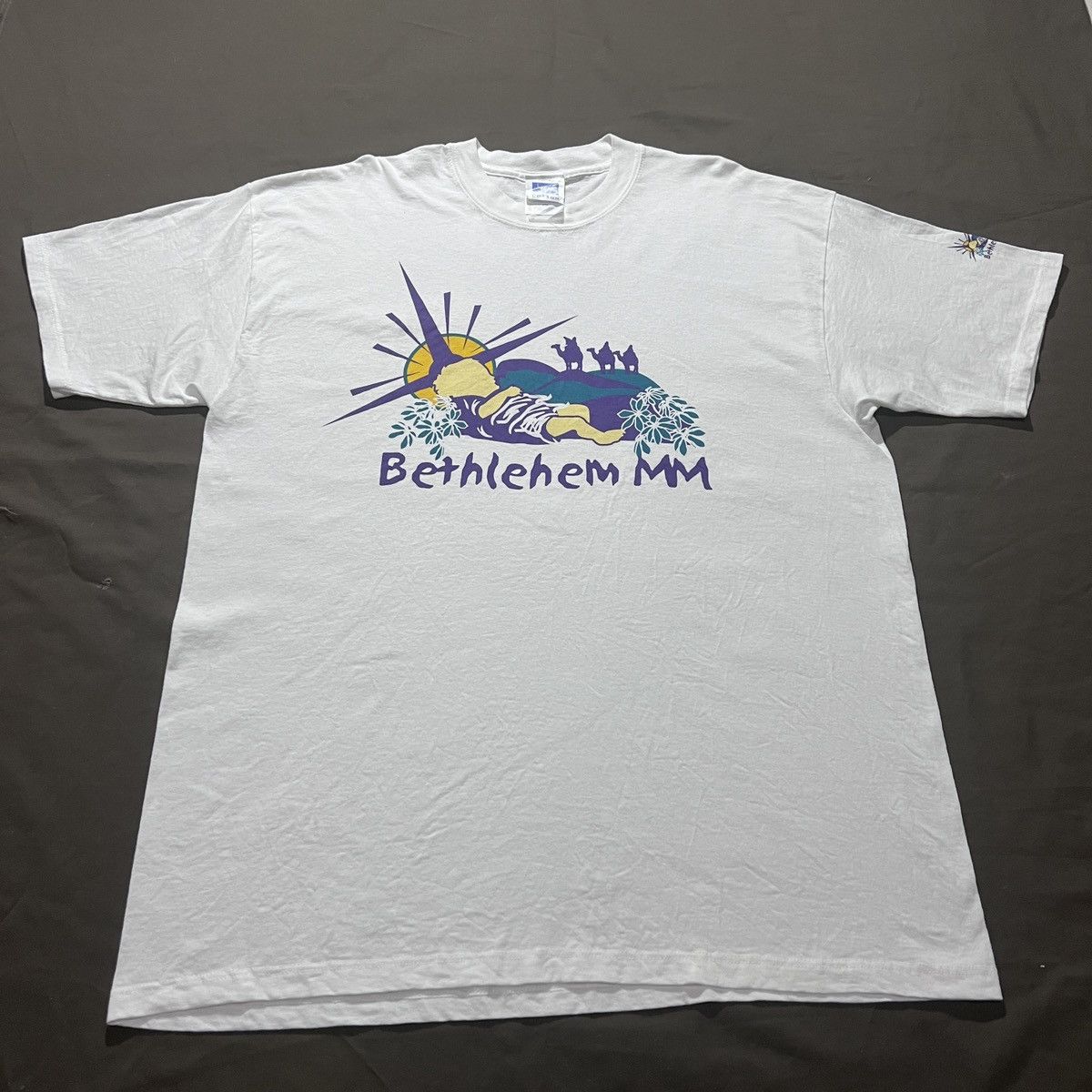 Vintage Vintage Y2K Bethlehem Jesus God Holy Bible Promo Tee XL Size US XL / EU 56 / 4 - 2 Thumbnail