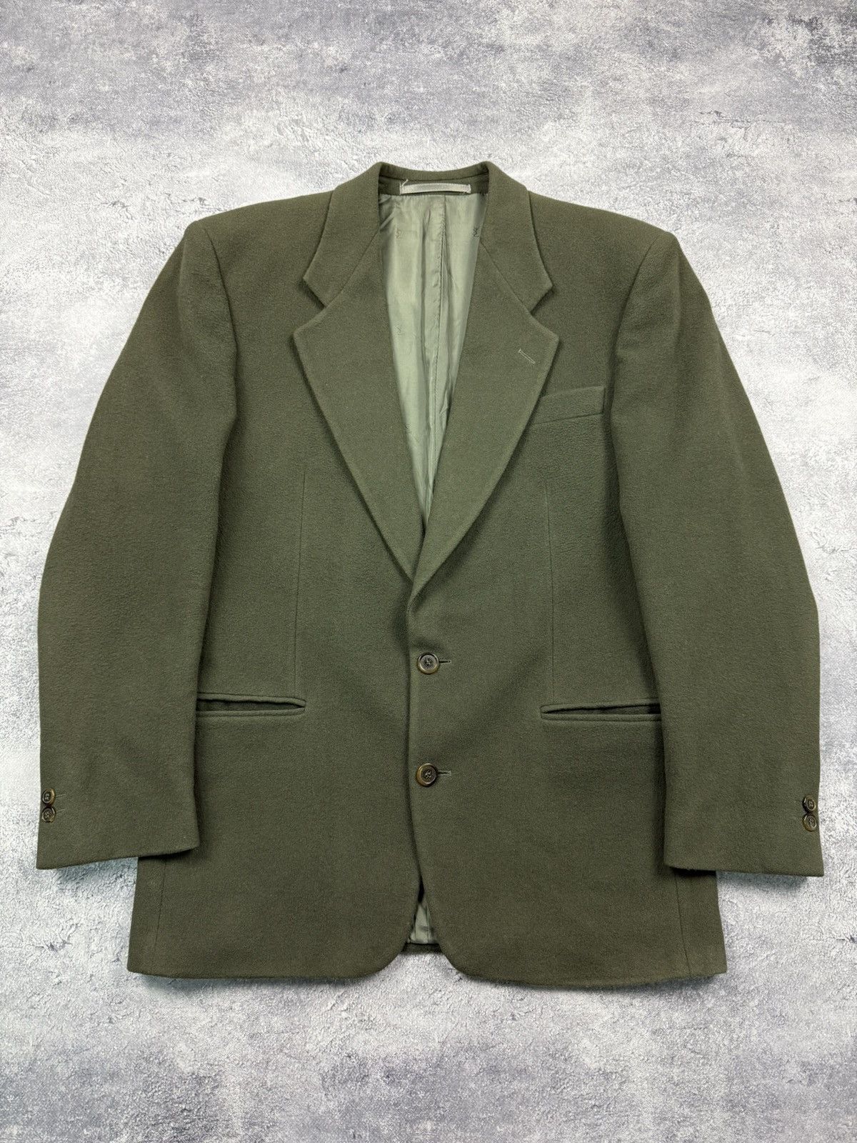 Yves Saint Laurent Vintage Yves Saint Laurent YSL Wool And Cashmere Blazer Size 48R - 2 Thumbnail