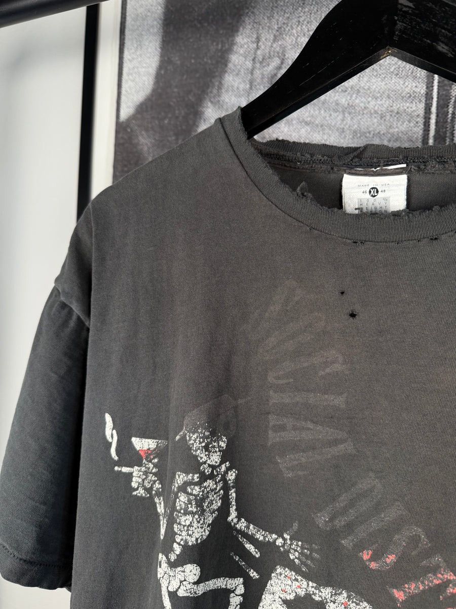 Vintage 🚭VINTAGE GRAIL🚭90s THRASHED SOCIAL DISTORTION TOUR TEE Size US XL / EU 56 / 4 - 6 Thumbnail
