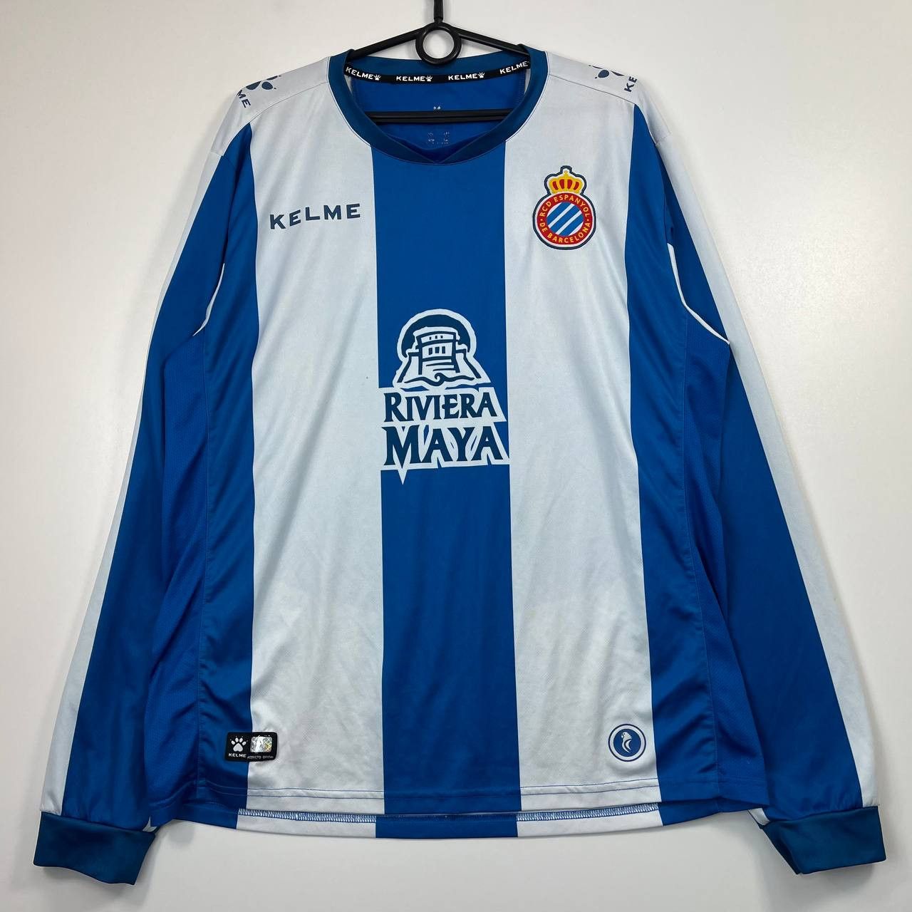 Other RCD Espanyol Home Shirt 18/19 Long Sleeve Jersey Kelme Sz XL Size US XL / EU 56 / 4 - 1 Thumbnail