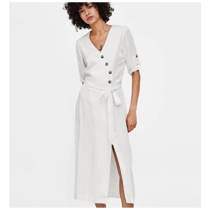 linen dress boutique Costa Rica Cutie Linen-Blend Maxi Dress M / cream