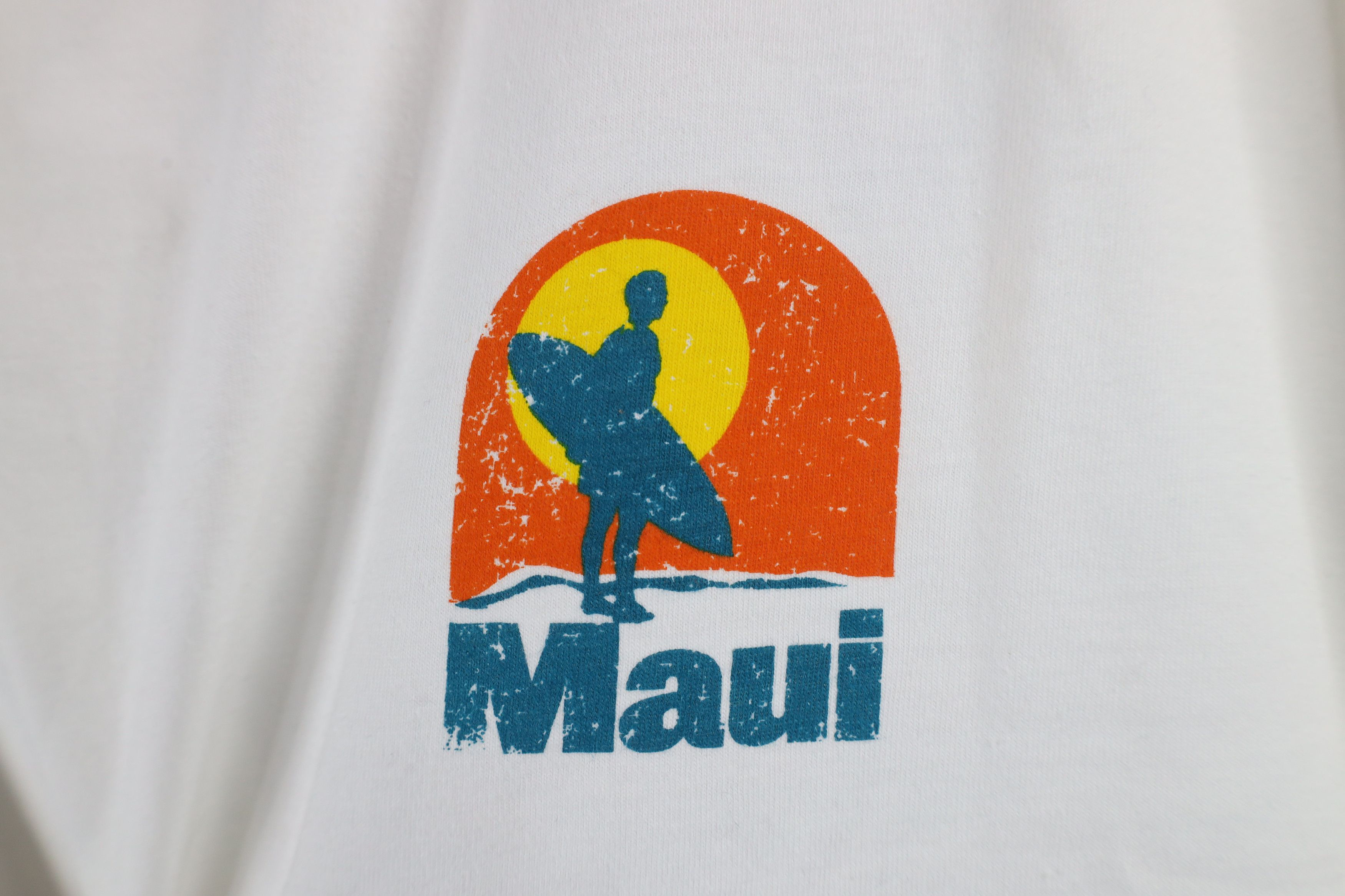 Vintage Vintage 90s Y2K Streetwear Surfing Maui Hawaii T-Shirt White Size US XXL / EU 58 / 5 - 4 Thumbnail