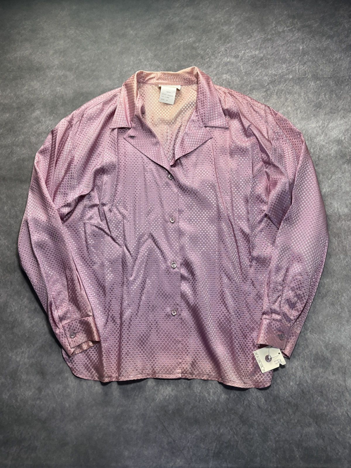 Vintage 1980s Linda Lundstrum Shirt Vintage Ombre Gradient Disco 70s Size US S / EU 44-46 / 1 - 3 Thumbnail