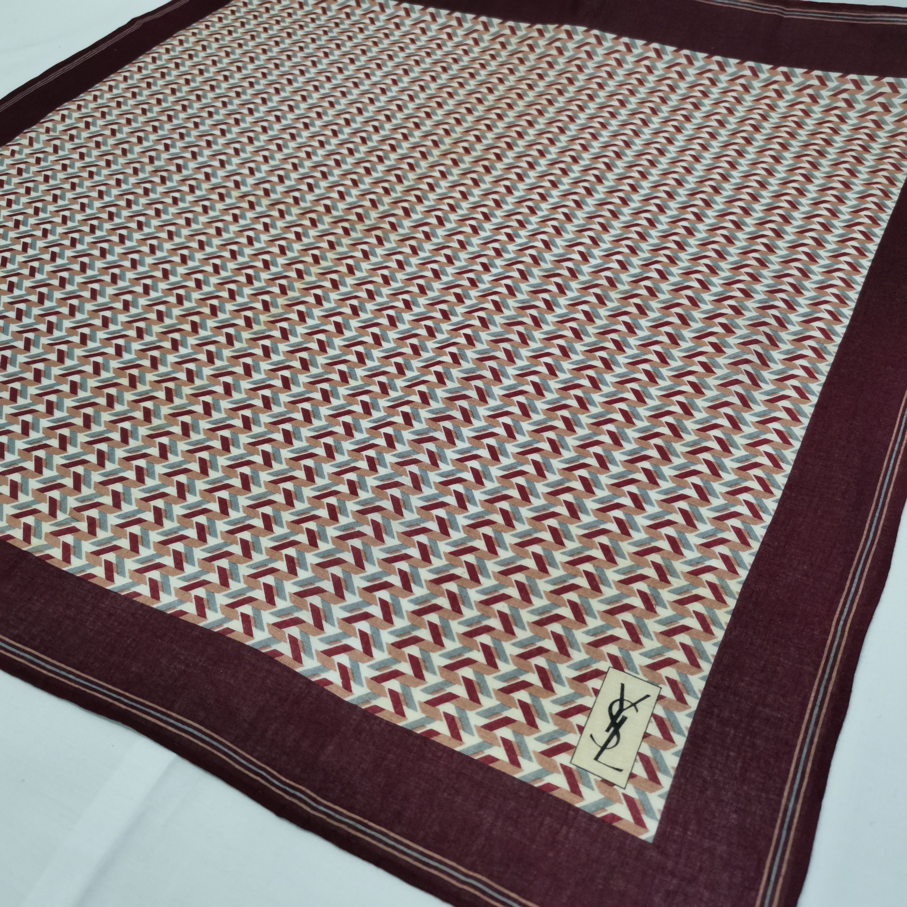 Yves Saint Laurent YVES SAINT LAUREN HANDKERCHIEF/BANDANA/SCARF Size ONE SIZE - 4 Thumbnail