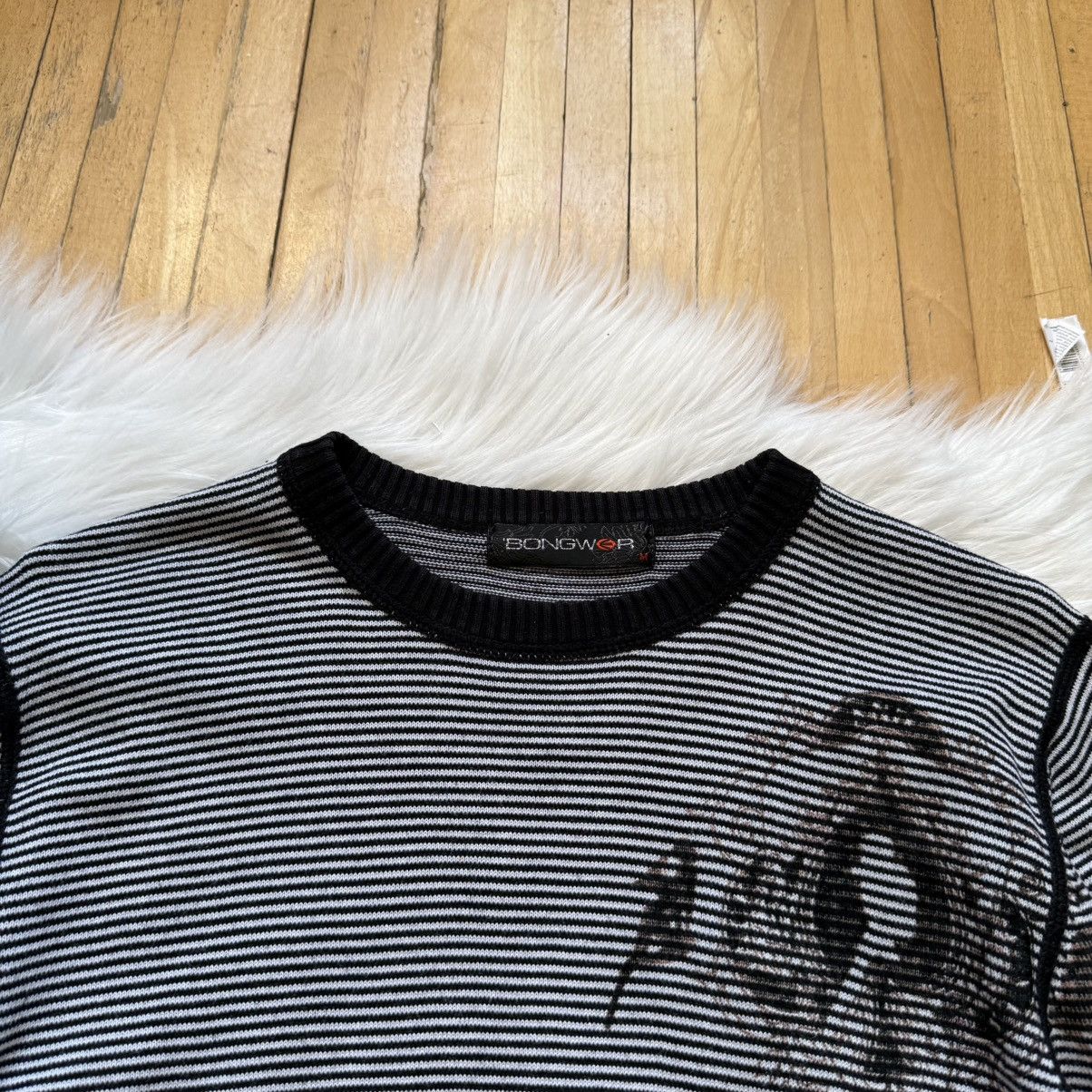 If Six Was Nine 📌 Vintage 00s LGB Vibe Knit Striped Sweater Y2K Size M / US 6-8 / IT 42-44 - 2 Thumbnail