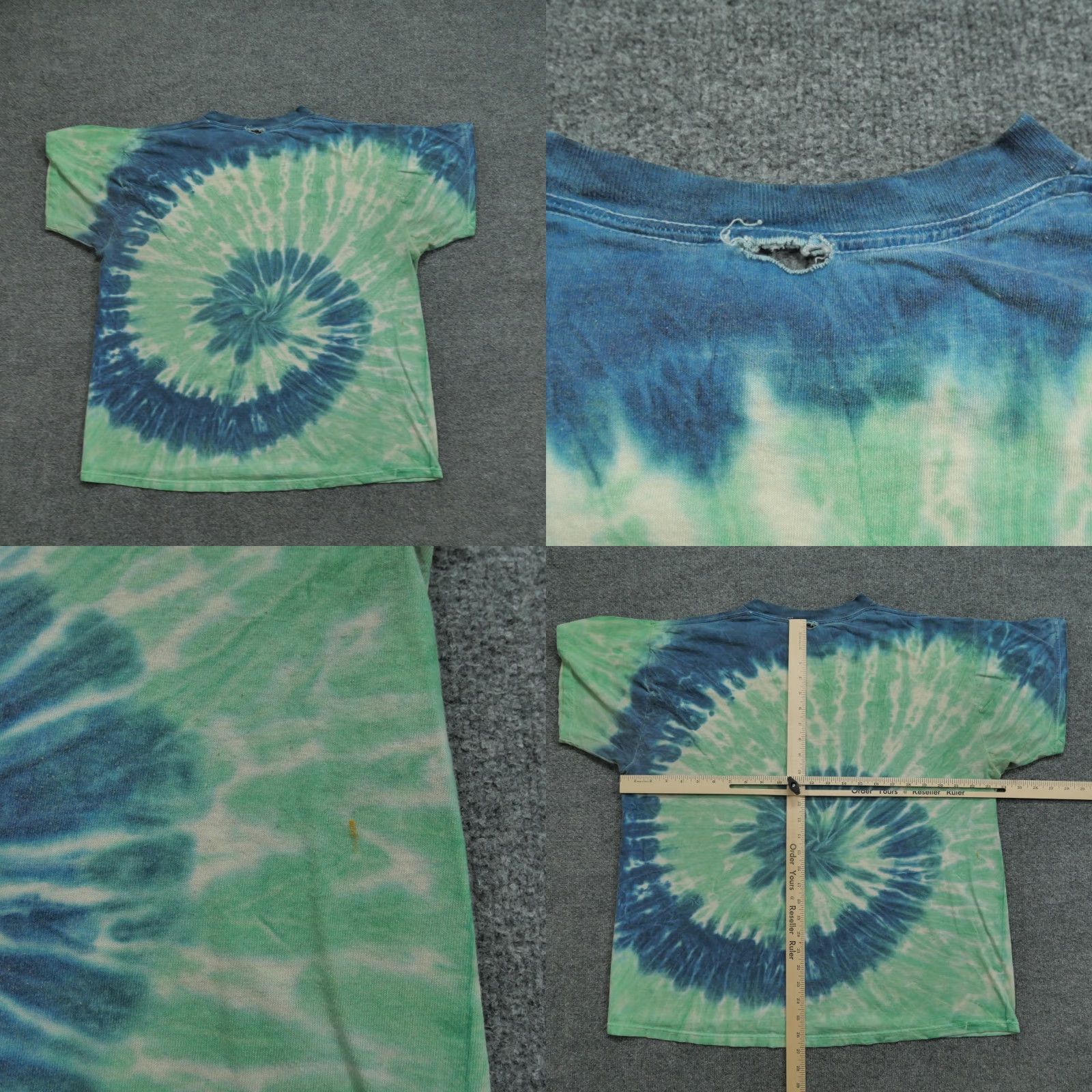 Vintage VINTAGE Tweety T Shirt Mens XL Blue Green Tie Dye Baseball Looney Tunes 90s Size US XL / EU 56 / 4 - 8 Thumbnail