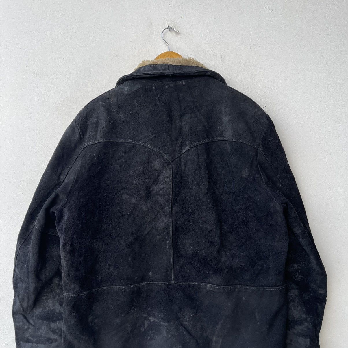 Schott Vintage Schott NYC "Western" Shearling Suede Ranch Coat Size US L / EU 52-54 / 3 - 6 Thumbnail