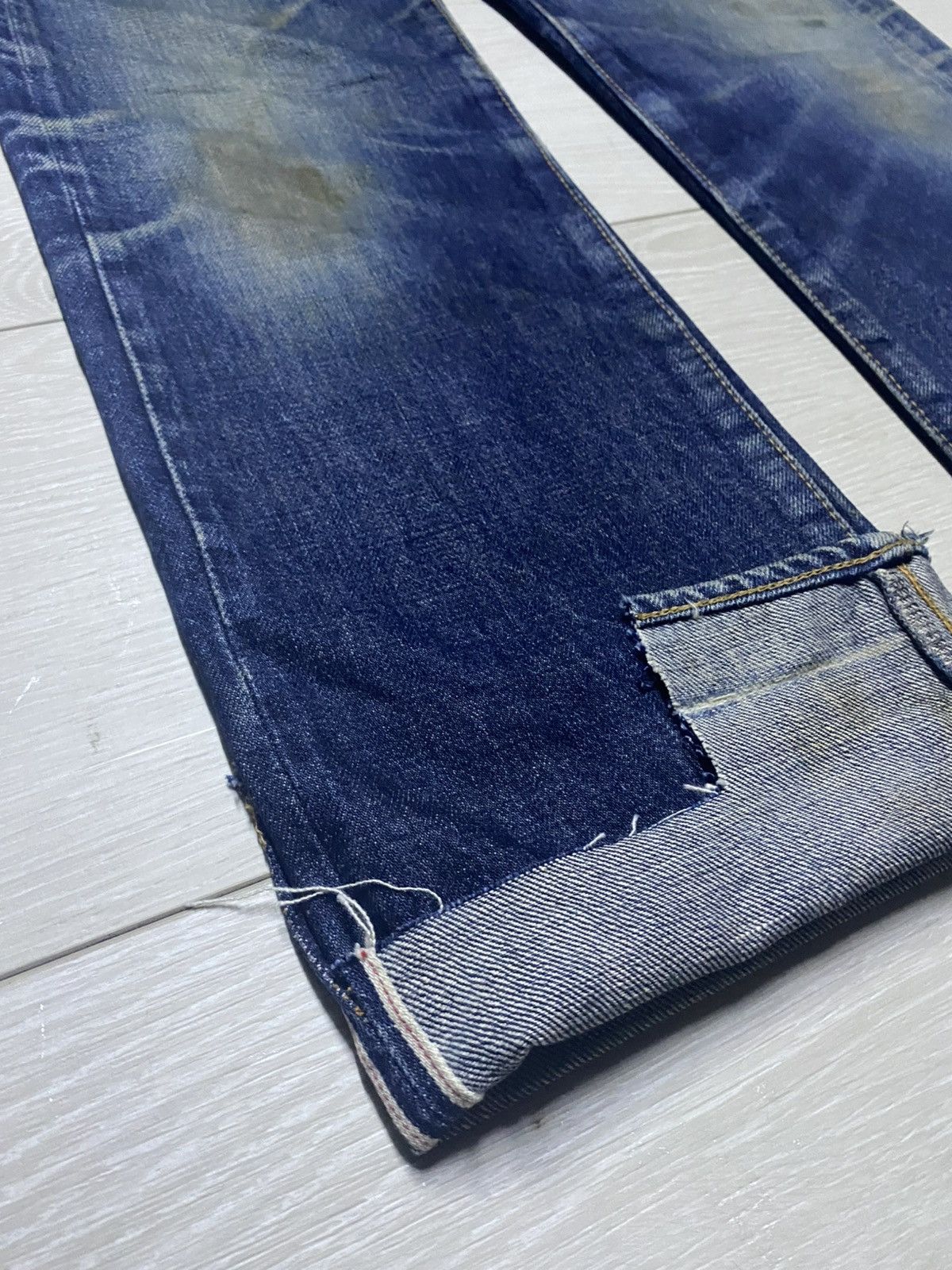 Japanese Brand Vintage Orange Helmet Dic Union Made Selvedge Jeans Size US 26 / EU 42 - 14 Thumbnail