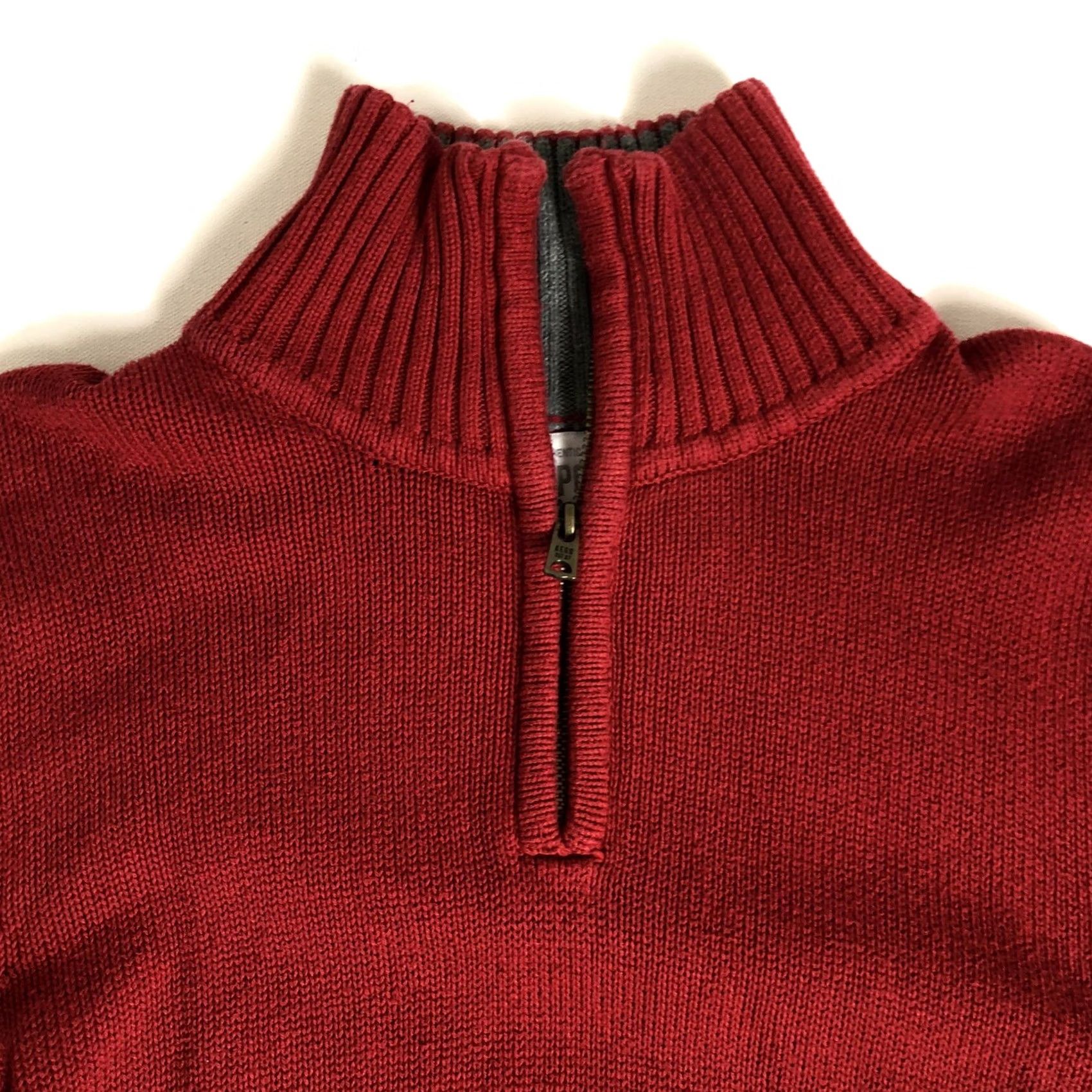 Vintage VINTAGE Women’s Aeropostale Sweater 1/4 Zip Long Sleeve Red Large G24 Size L / US 10 / IT 46 - 3 Thumbnail