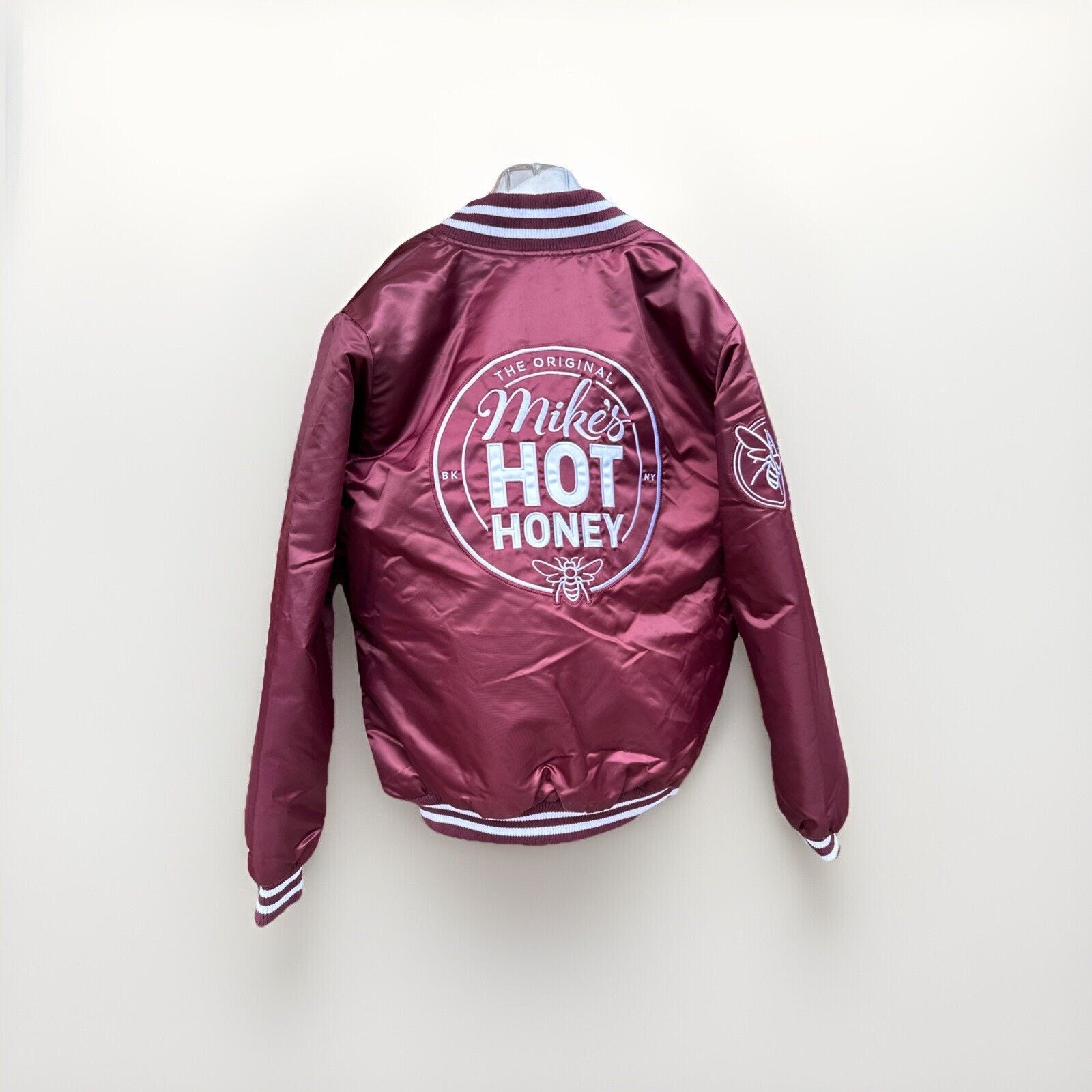 Starter Starter Mikes Hot Honey Snap Button Jacket Size L Burgundy Size US L / EU 52-54 / 3 - 2 Thumbnail
