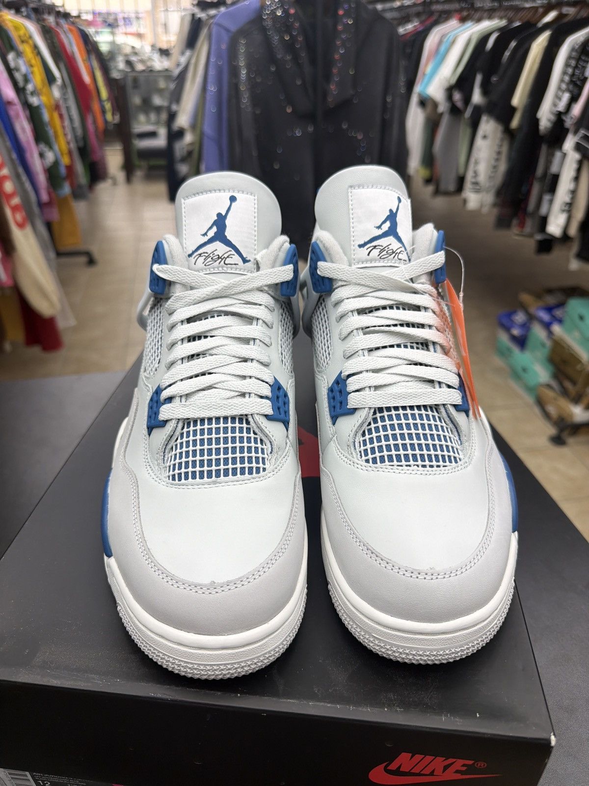 Jordan Brand Jordan 4 military blue Size-12 Brand New Quick Shipping Size US 12 / EU 45 - 2 Thumbnail