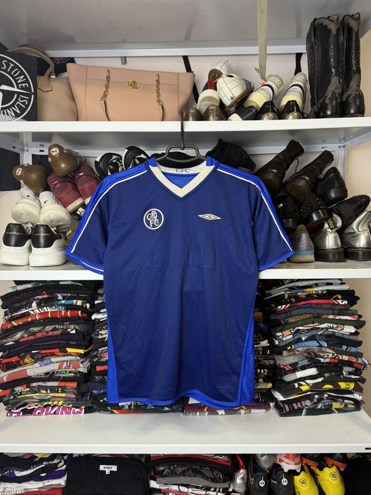 Chelsea Soccer CHELSEA 2003 #10 J.Cole FOOTBALL SHIRT SOCCER JERSEY UMBRO Size US S / EU 44-46 / 1 - 3 Thumbnail