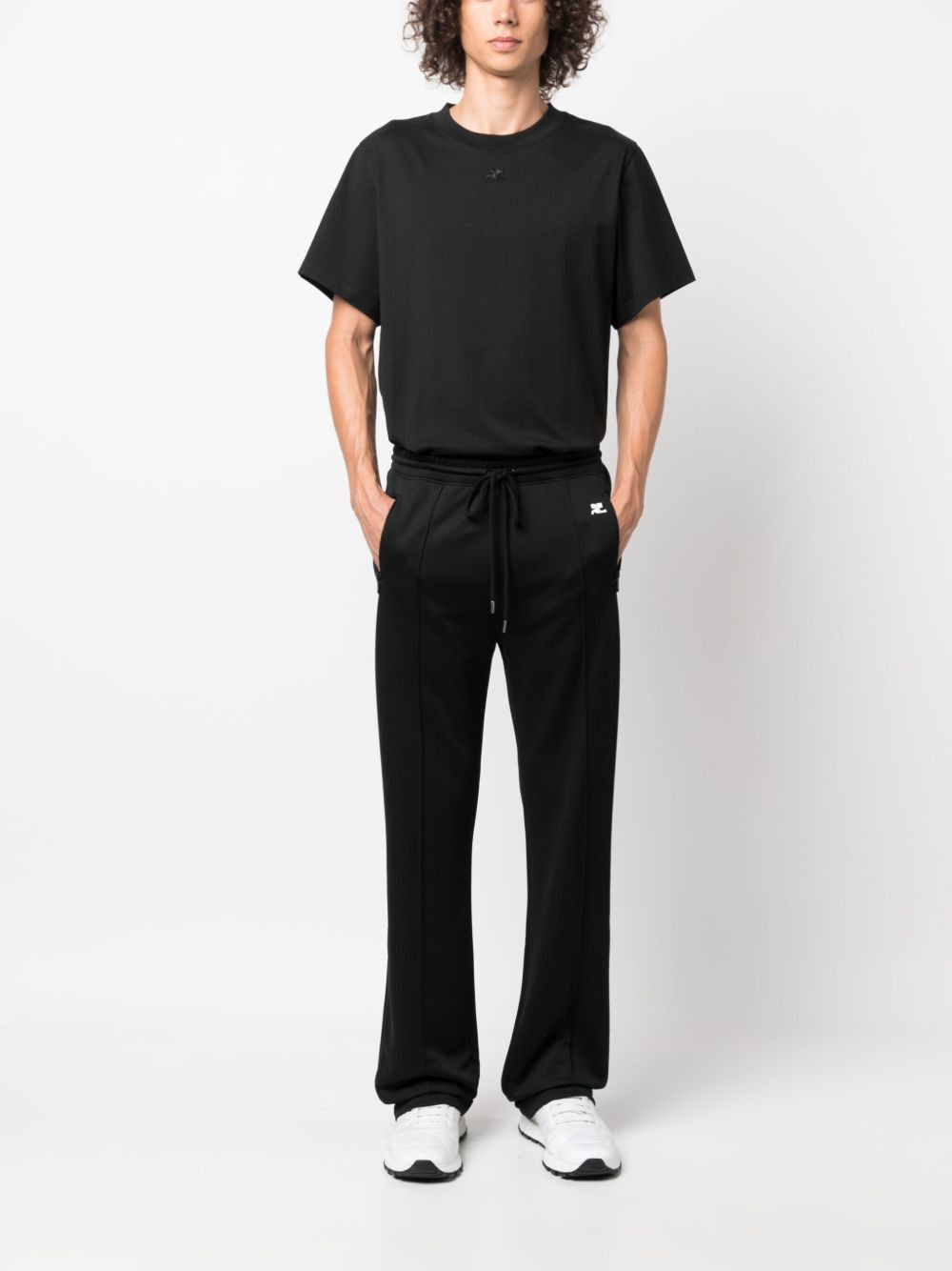 Courreges o1mle0125 Sport Jersey Sweatpant & Jogger in Black Size US 30 / EU 46 - 2 Thumbnail