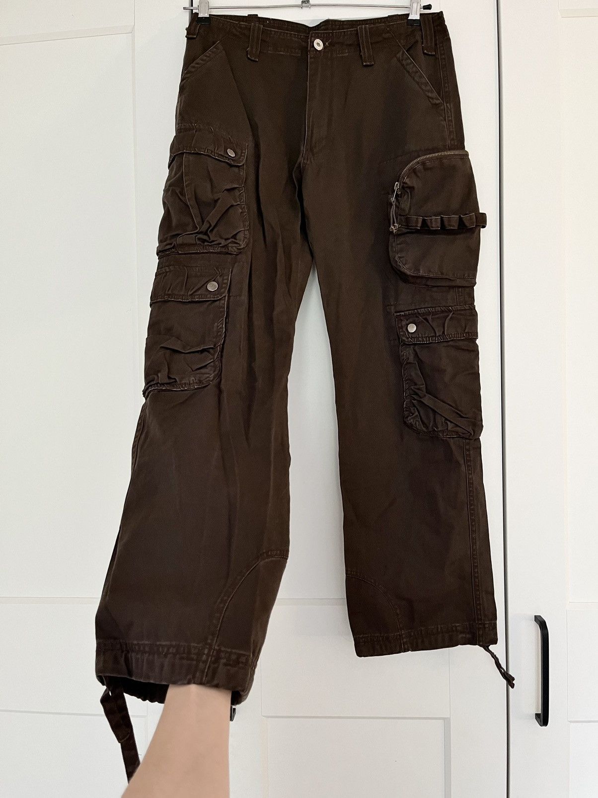 Japanese Brand Cargo multipocket pants military style Y2K avant garde Size US 31 - 1 Thumbnail