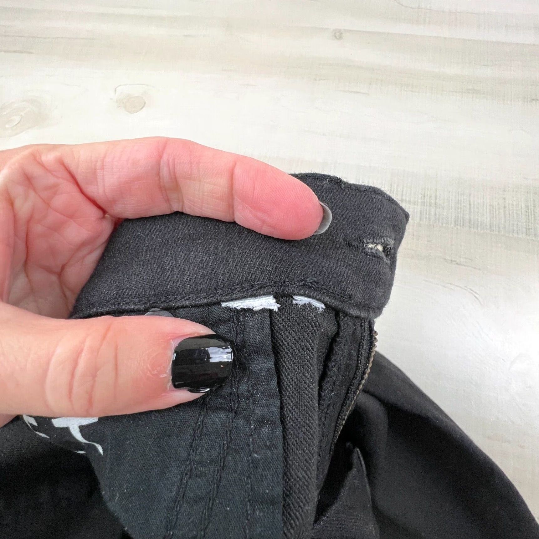 Loft LOFT Womens Skinny Jeans 28" Waist Black Denim Stretch Mid Rise Size 28" / US 6 / IT 42 - 6 Thumbnail