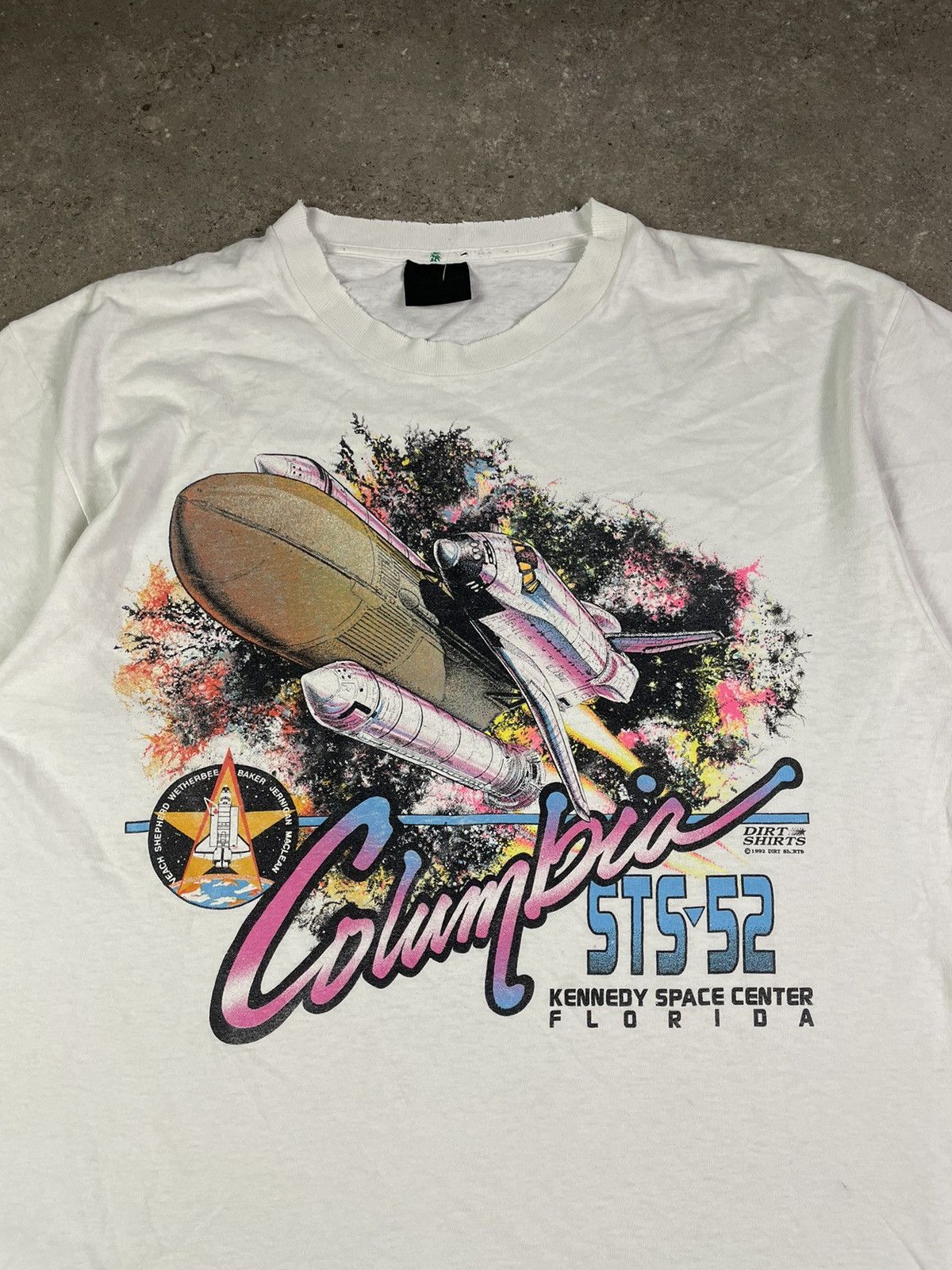 NASA × Vintage Vintage 1992 NASA Kennedy Space Center Florida 90s T Shirt Size US XL / EU 56 / 4 - 2 Thumbnail