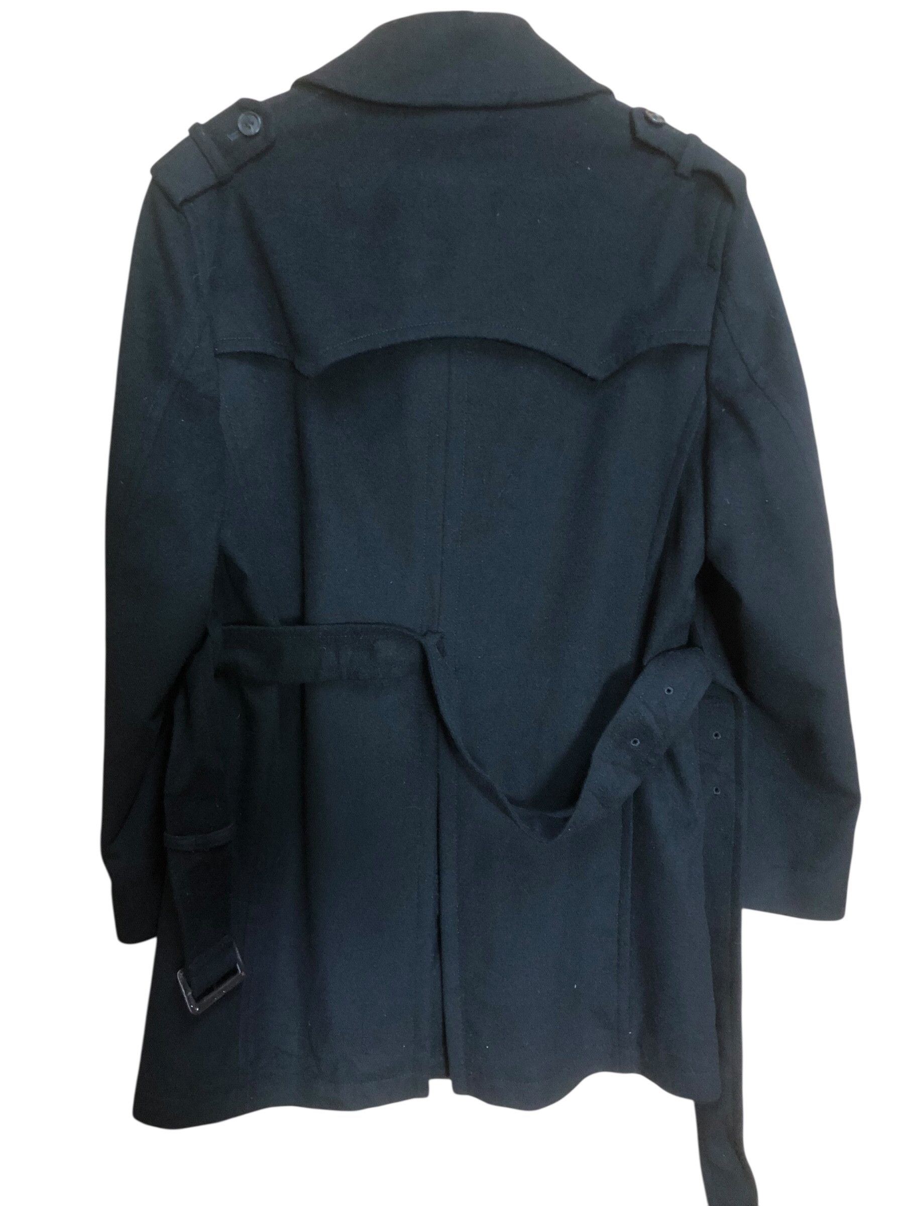 Mr. Junko ME Junko Navy Color Belt Cashmere Blend Over Coat Size US M / EU 48-50 / 2 - 2 Thumbnail