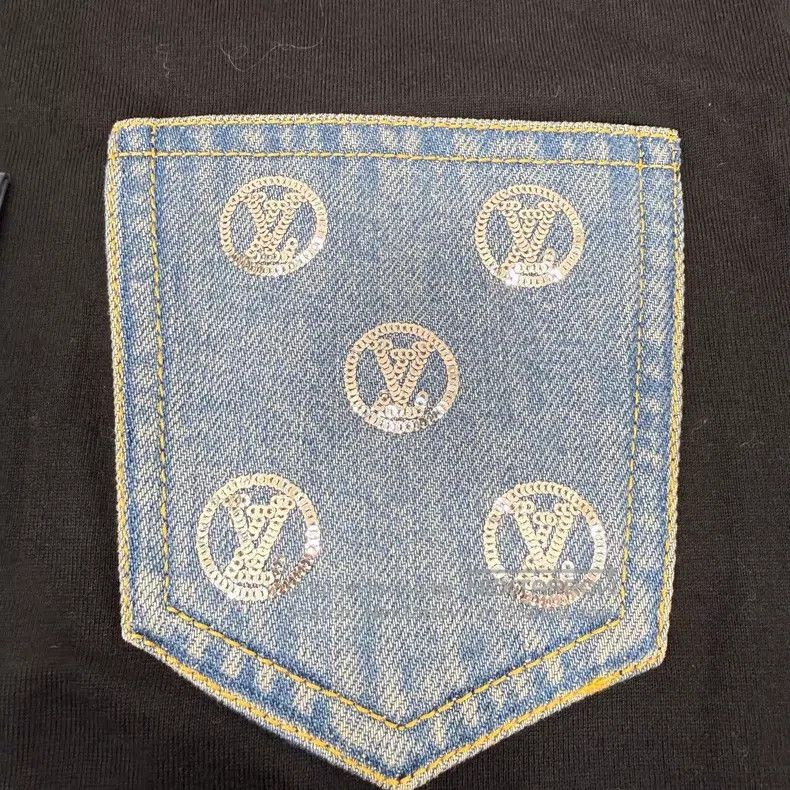 Louis Vuitton Louis Vuitton 26 Black Denim Pocket Short Sleeve Size US M / EU 48-50 / 2 - 3 Thumbnail