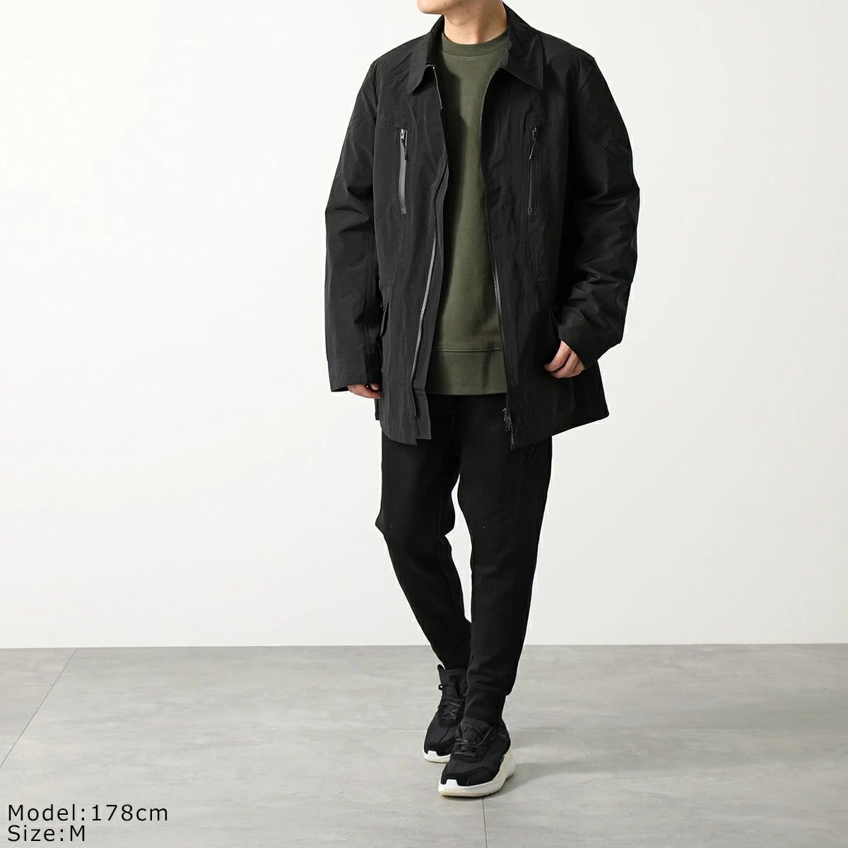 image of Y 3 x Yohji Yamamoto Y-3 Classic Dorico Nylon Field Jacket in Black, Men's (Size Large)