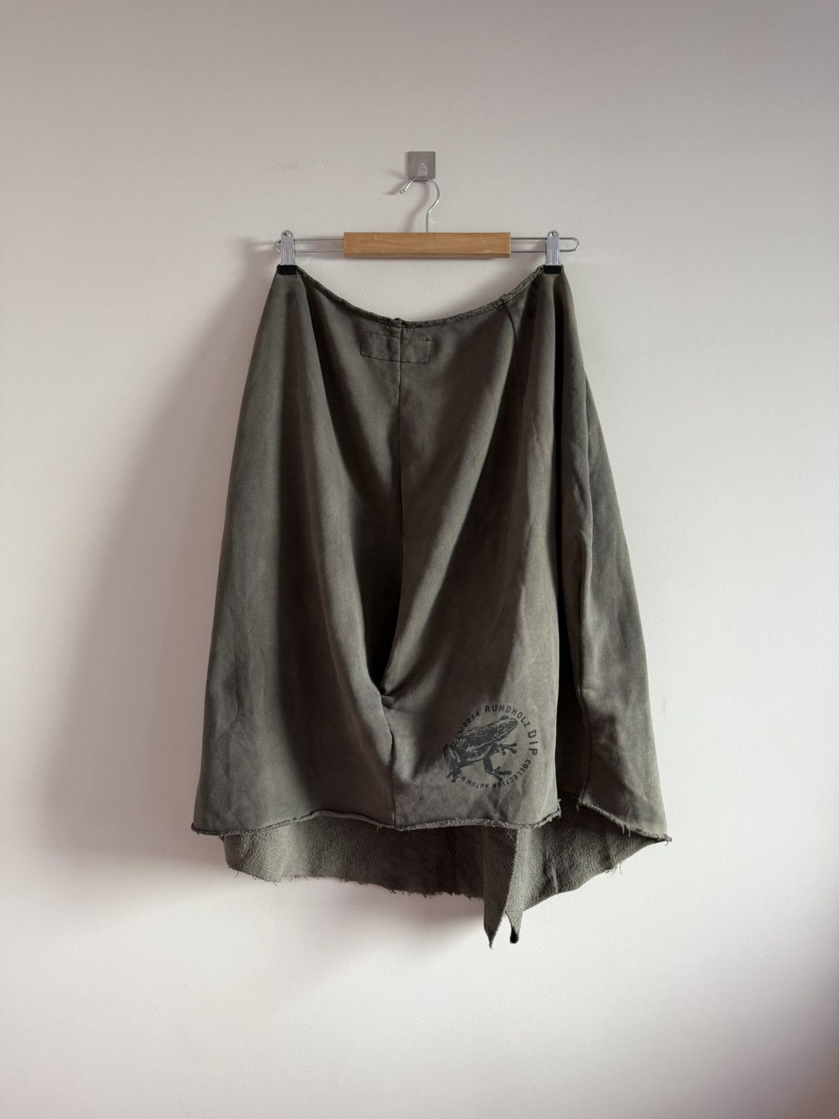 Rundholz Rundholz Dip Asymmetric Skirt Distressed Olive Size 30" / US 8 / IT 44 - 6 Thumbnail