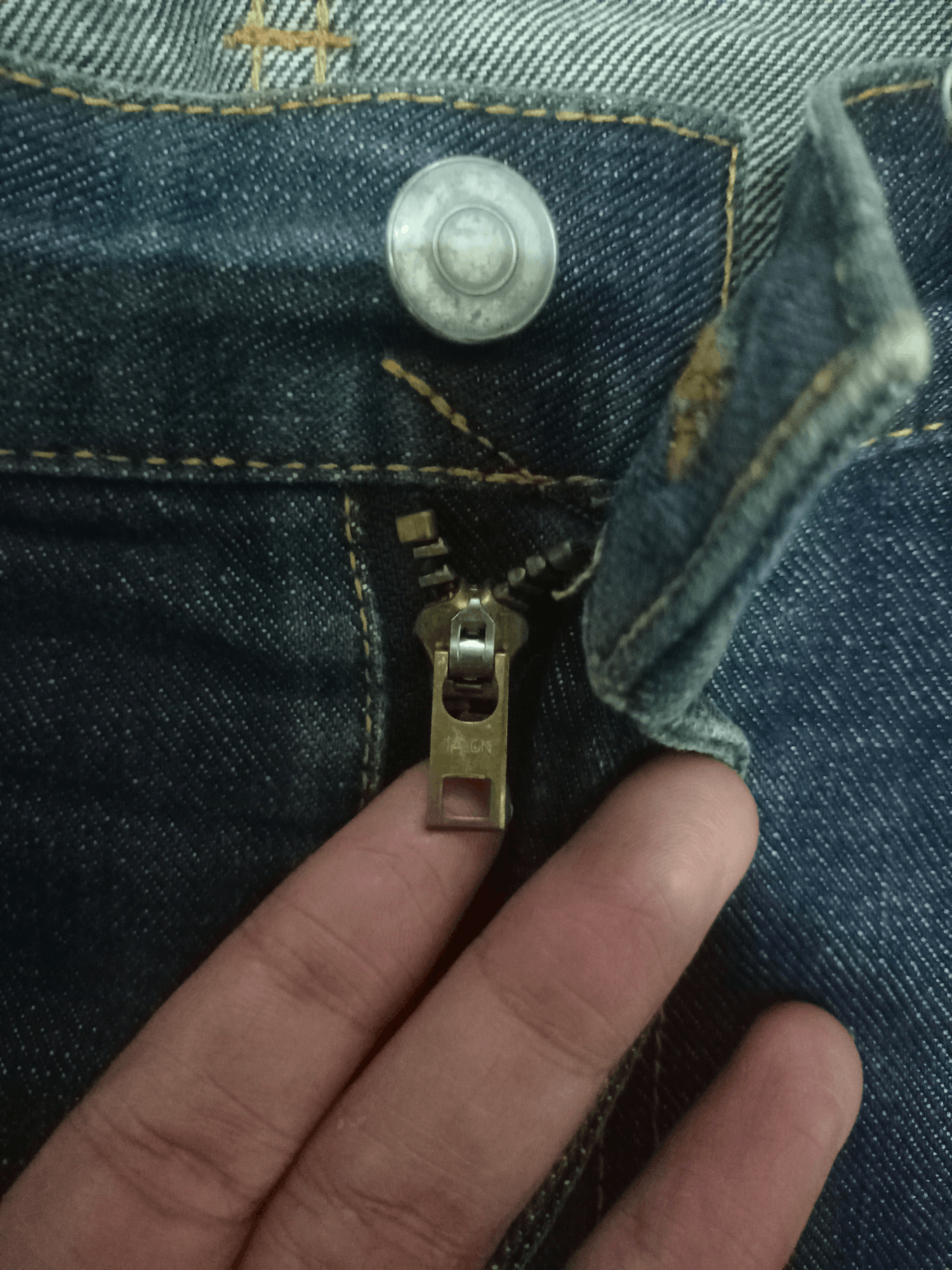 ANATOMICA × Japanese Brand × Vintage Anatomica Paris 618 Talon Zipper Jeans Made in Japan Size US 33 - 3 Thumbnail