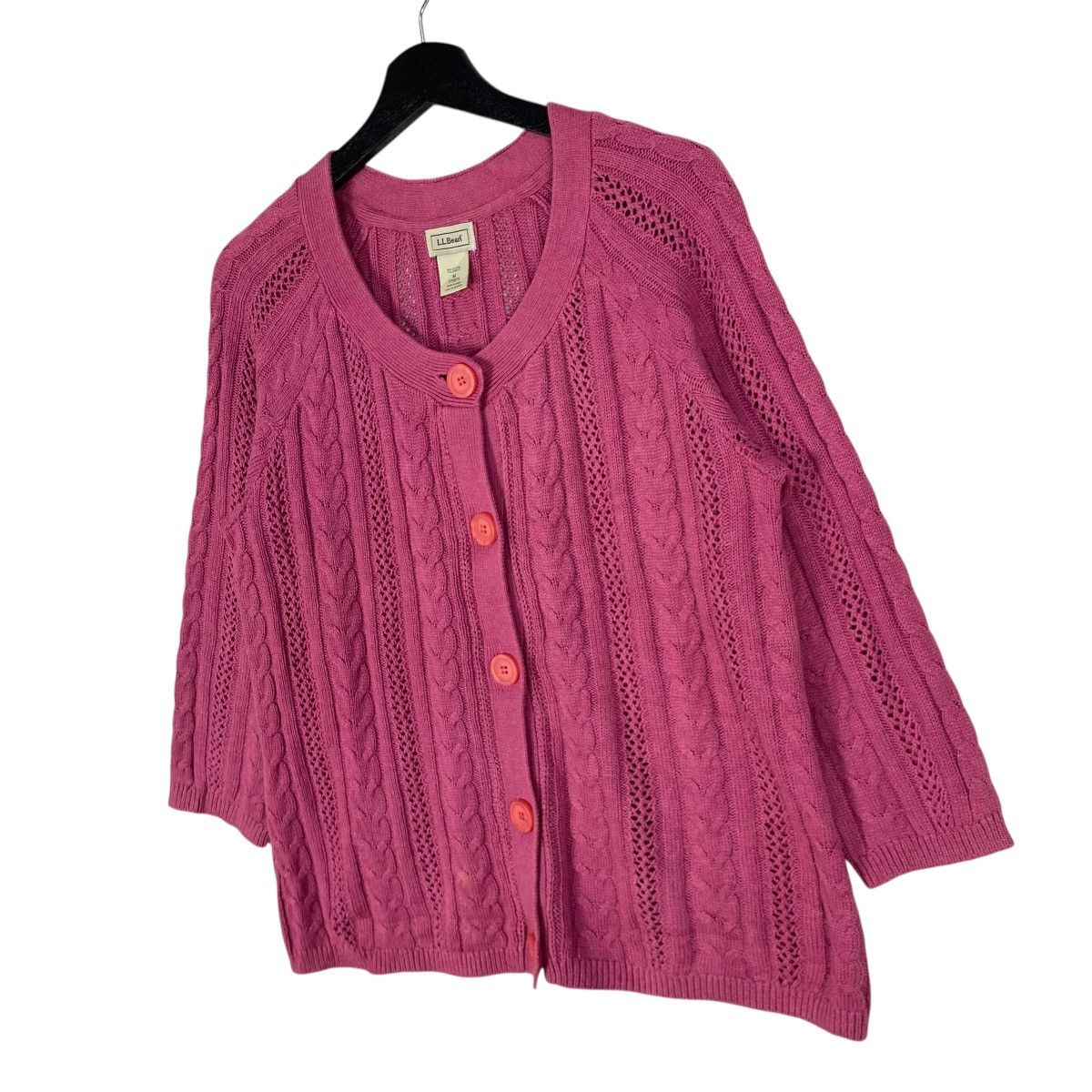 L.L. Bean Vintage LL Bean Knit Cardigan Sweater Women Button Up Size S / US 4 / IT 40 - 3 Thumbnail