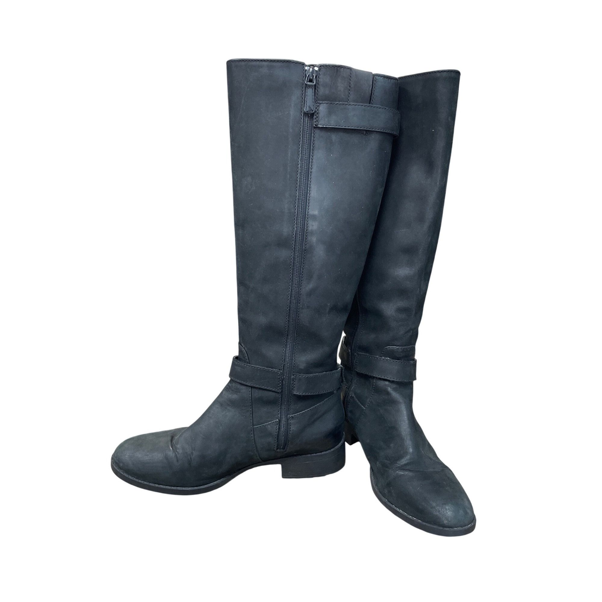 Cole Haan Cole Haan Womans Black leather Knee Equestrian Riding Boots Size US 9 / IT 39 - 1 Thumbnail