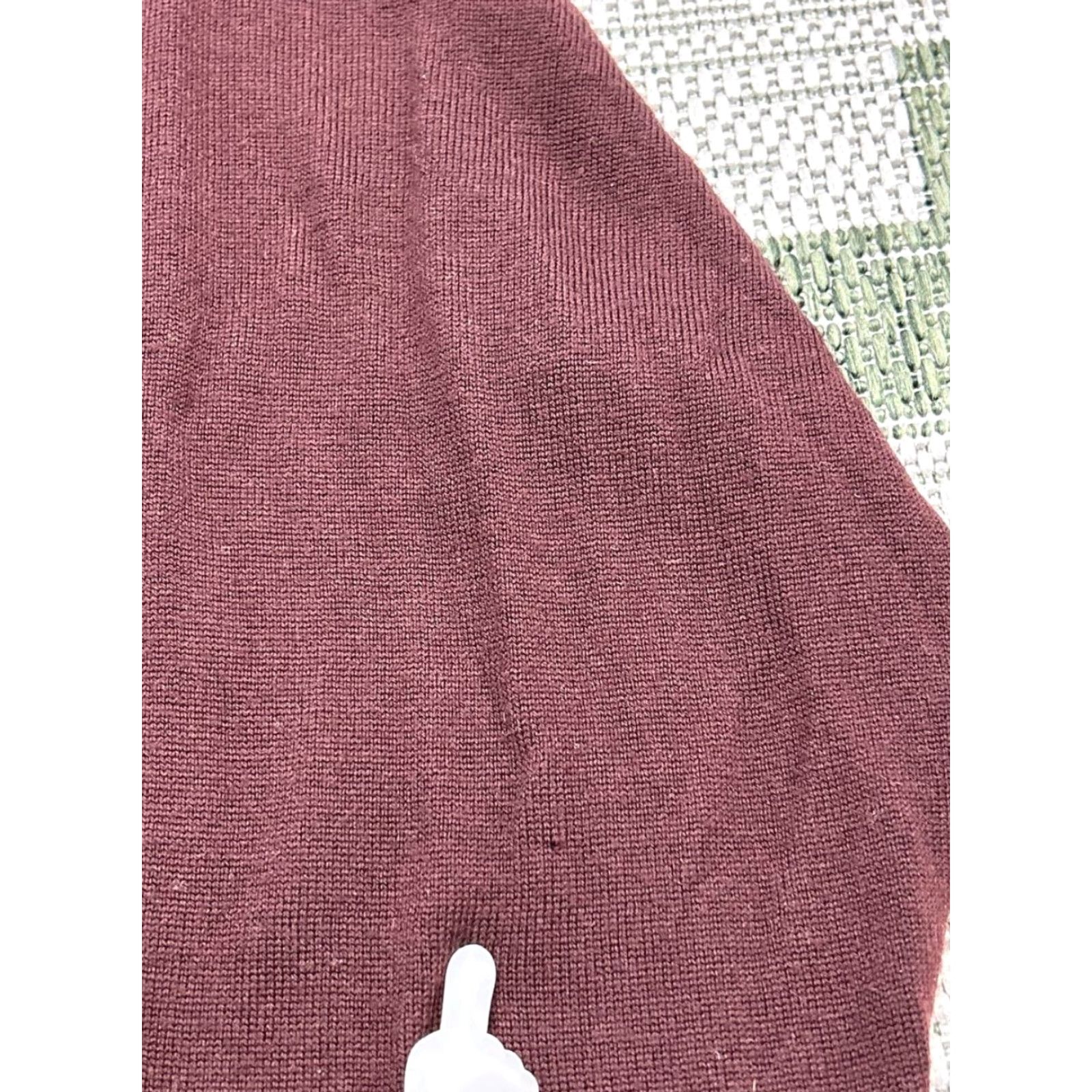 Bonobos Bonobos Sweater Mens XL Brown Wool Knit Pullover Pullover V-Neck Slim Wool Knit Solid Casual Business Knit Size US XL / EU 56 / 4 - 6 Thumbnail