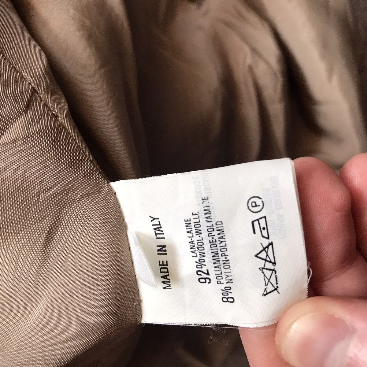 Vintage Vintage Emporio Armani Blazer Y2K Preppy Tan Faded Skate L Size L / US 10 / IT 46 - 8 Thumbnail