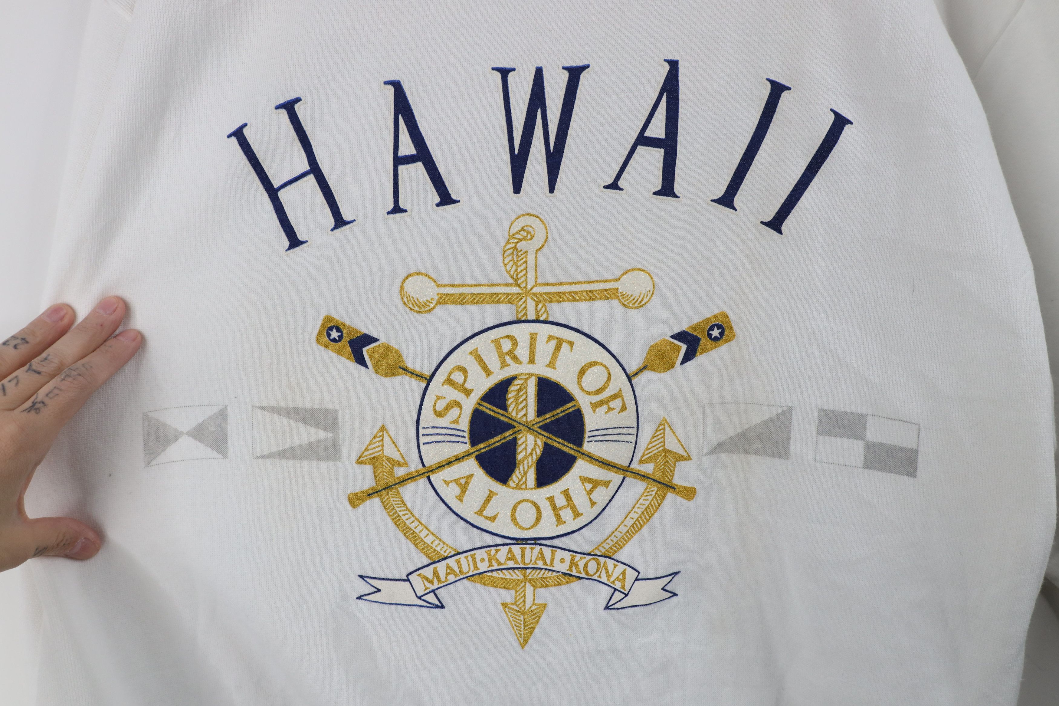 Vintage Vintage 90s Streetwear Spirit of Aloha Hawaii Sweatshirt USA Size US XL / EU 56 / 4 - 4 Thumbnail