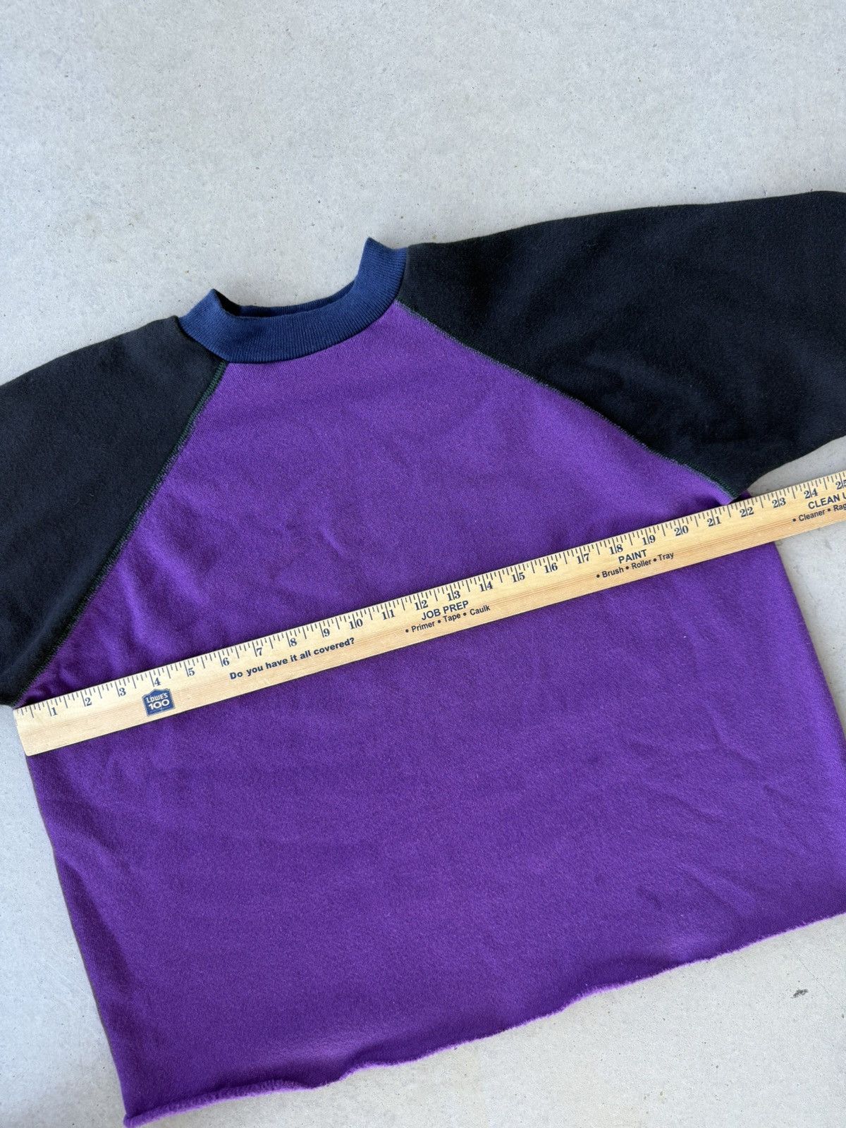 Vintage Vintage 1980s Two Tone Purple & Black Crewneck Size US M / EU 48-50 / 2 - 5 Thumbnail