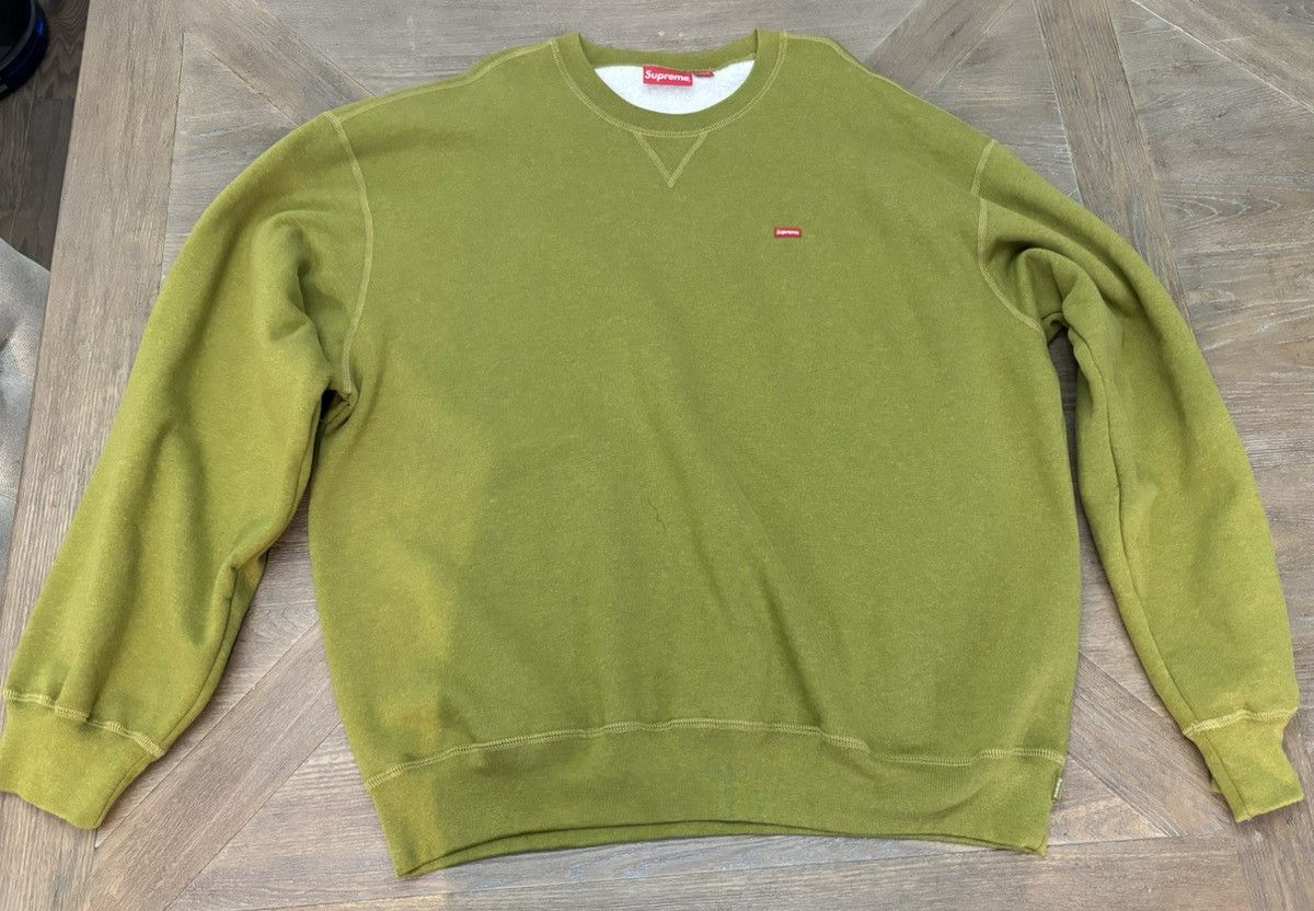 Supreme Heather Olive Supreme Small Box Crewneck (FW23