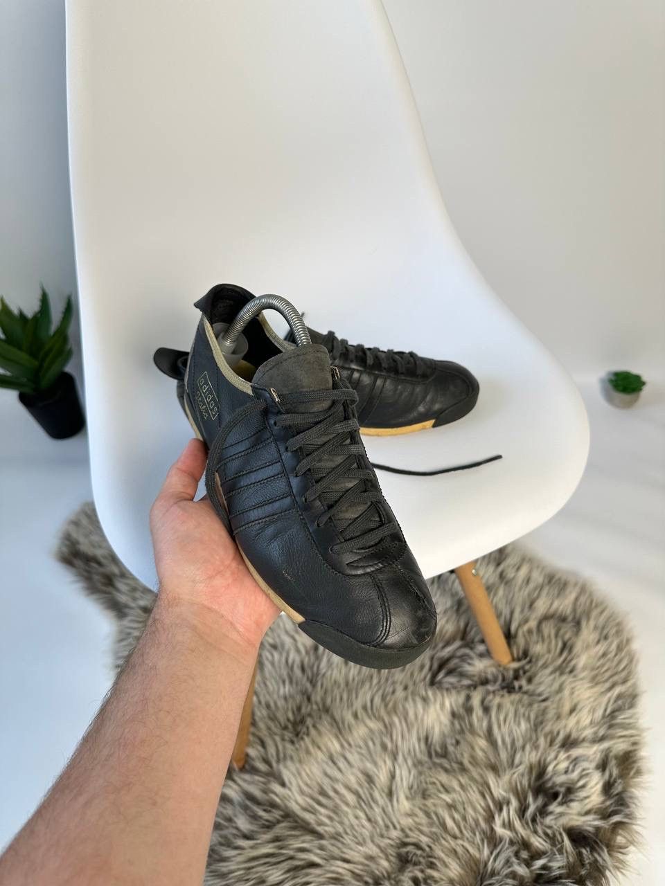Adidas × Vintage 🔥00’s ADIDAS ITALIA LEATHER SHOES Size US 8.5 / EU 41-42 - 4 Thumbnail