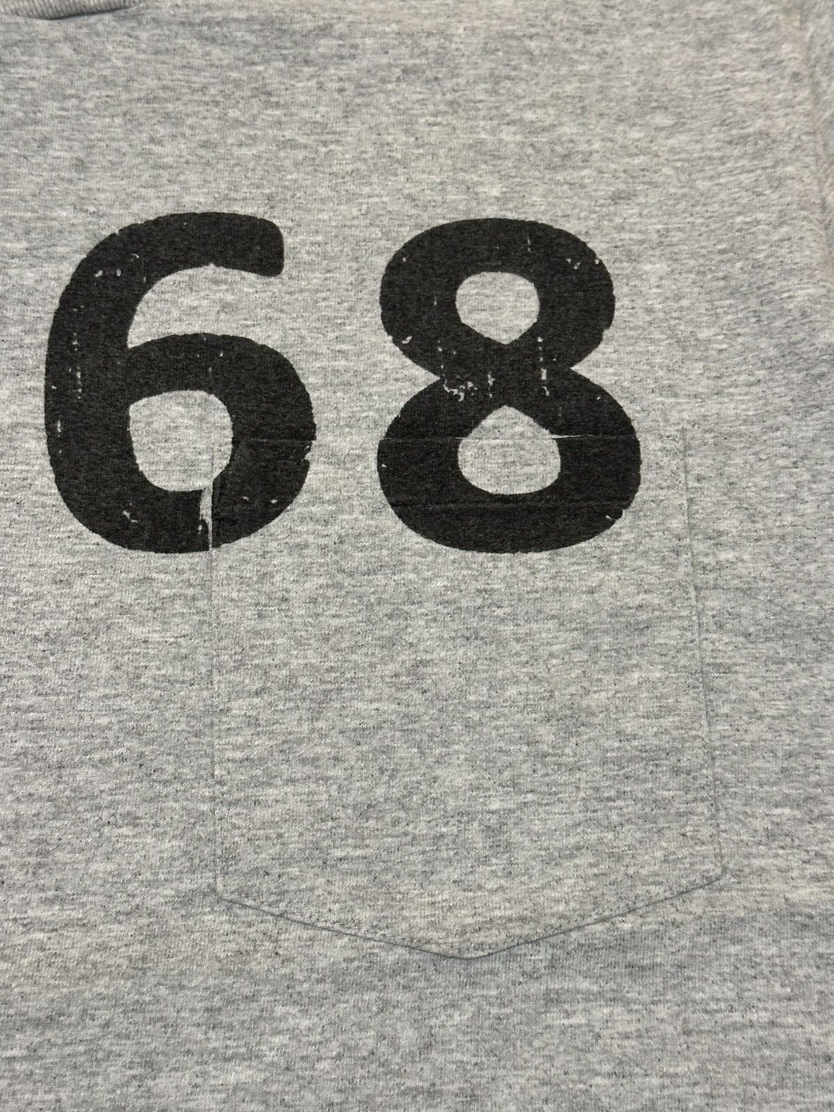 Engineered Garments vintage-style grey cotton jersey t-shirt a "1968" graphic. Size US L / EU 52-54 / 3 - 8 Thumbnail