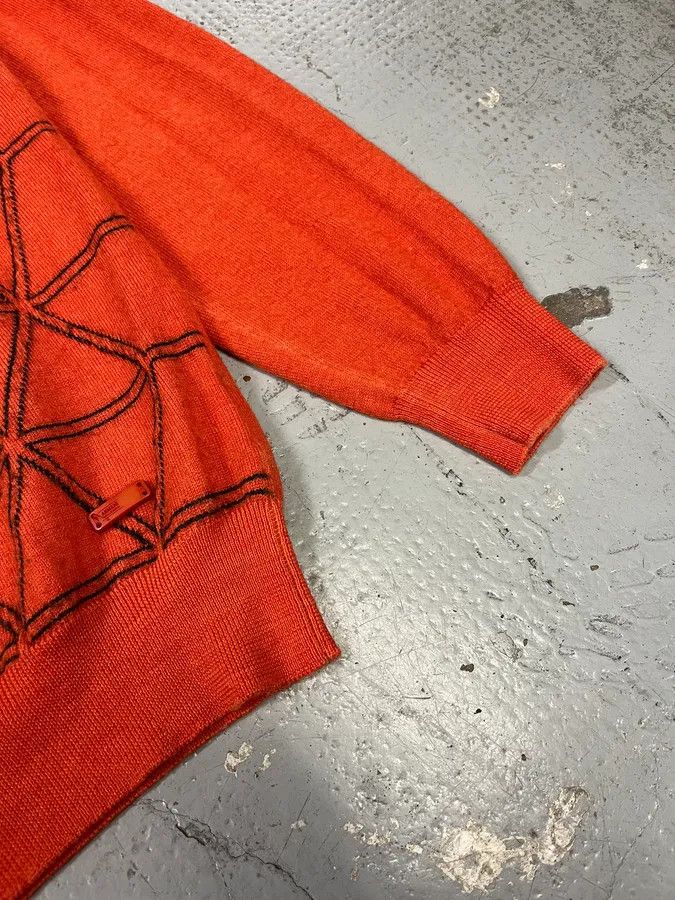 Armani Collezioni AW2014 Armani Collezioni Orange Abstract Sweater Size XS / US 0-2 / IT 36-38 - 6 Thumbnail