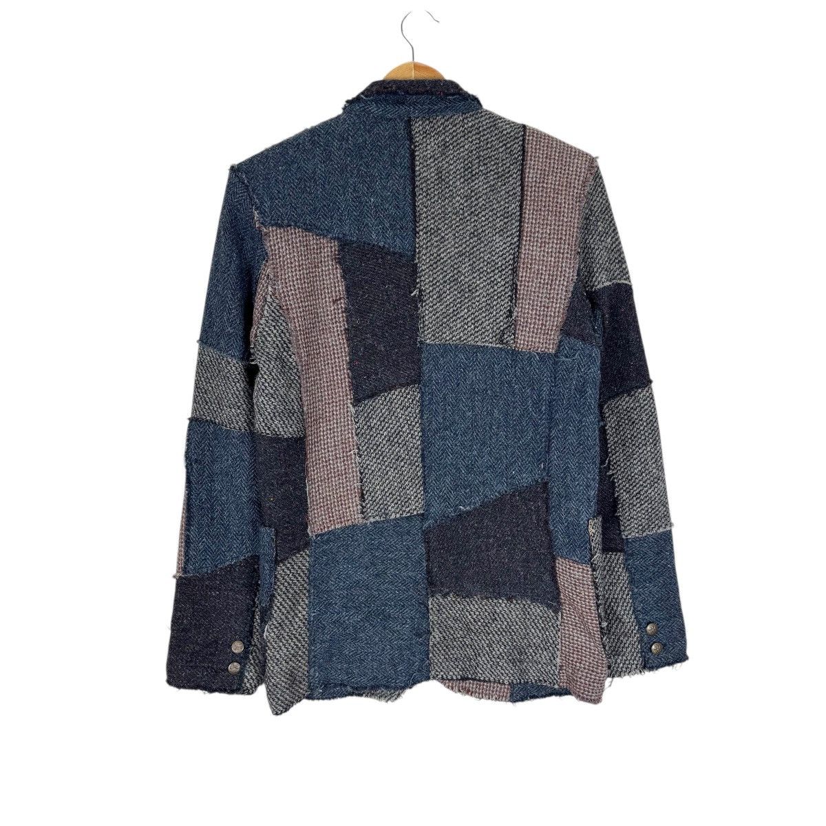 Harris Tweed 🔥HARRIS TWEED PATCHWORK BALMACAAN COAT BLAZER Size US M / EU 48-50 / 2 - 14 Thumbnail