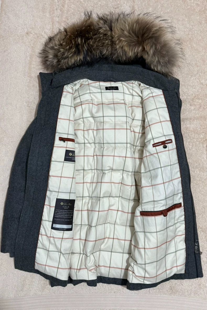Loro Piana LORO PIANA Goat and velvet down jacket Size US M / EU 48-50 / 2 - 2 Thumbnail