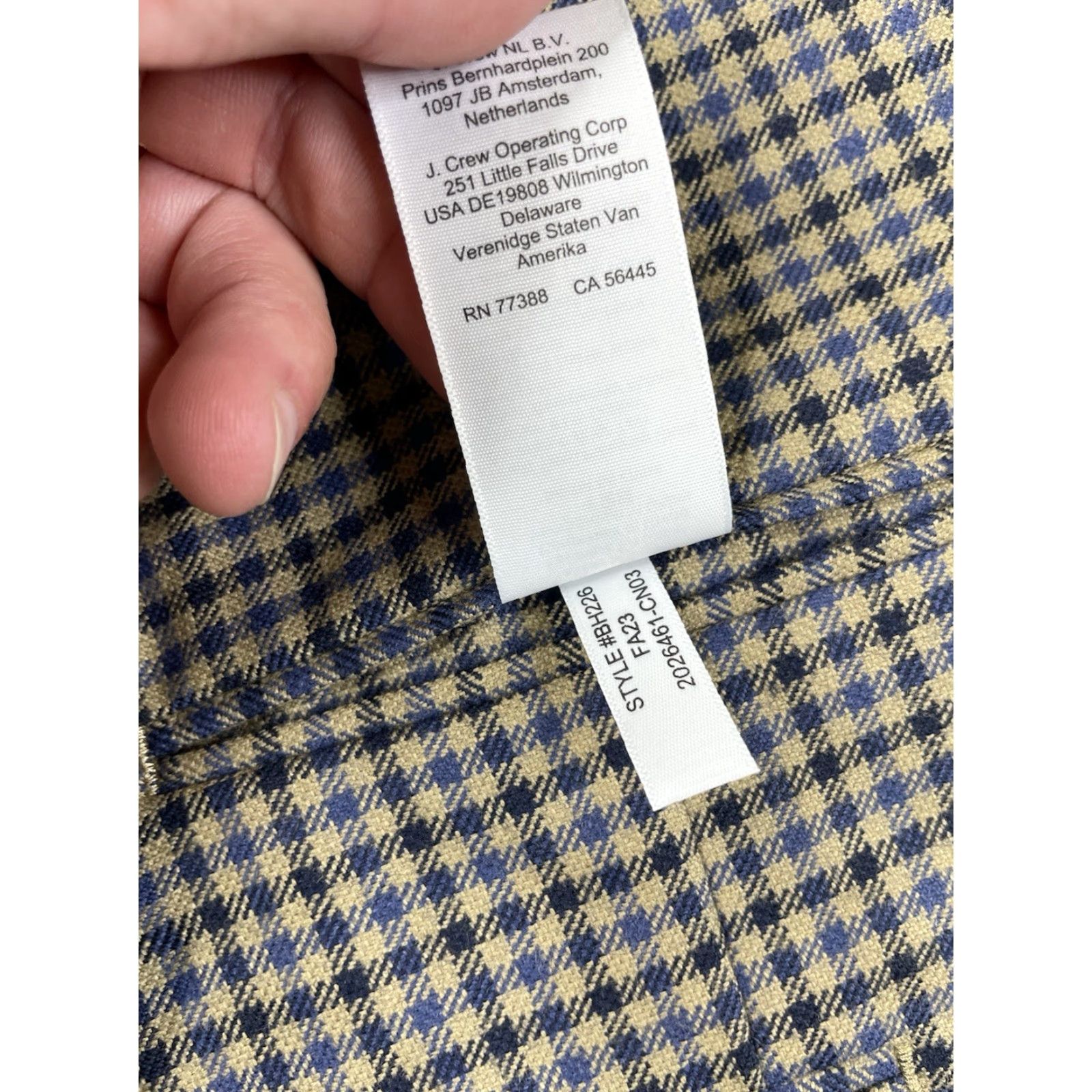J.Crew J Crew Blazer 40R Check Wool Blend Ludlow Slim Unstructured Patch Moon Jacket Size 40R - 5 Thumbnail