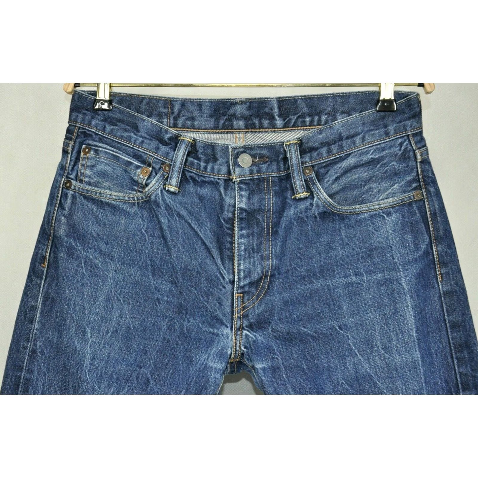 Levi's Levi's 511 Selvedge Jeans Men W33 L32 Straight Classic Blue Cotton 511 Selvedge Jeans Mens Regular Waist 33 Inseam 32 Vintage No Size US 33 - 2 Thumbnail