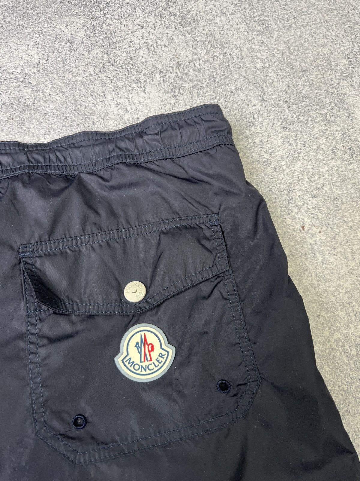 Designer × Moncler × Vintage Vintage Moncler Logo Patch Swim shorts Size US 36 / EU 52 - 13 Thumbnail