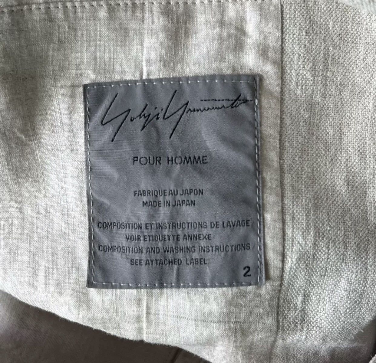 Yohji Yamamoto Yohji Yamamoto 05aw Silver Button Open Thread Sack Suit 2412 Size 42S - 7 Thumbnail