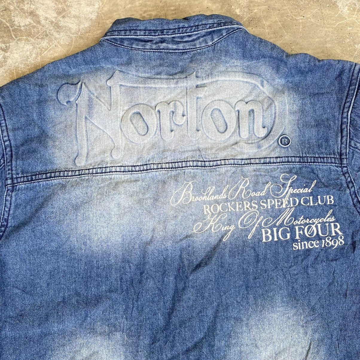 Norton Norton Bikers Denim Shirt Size US XL / EU 56 / 4 - 3 Thumbnail
