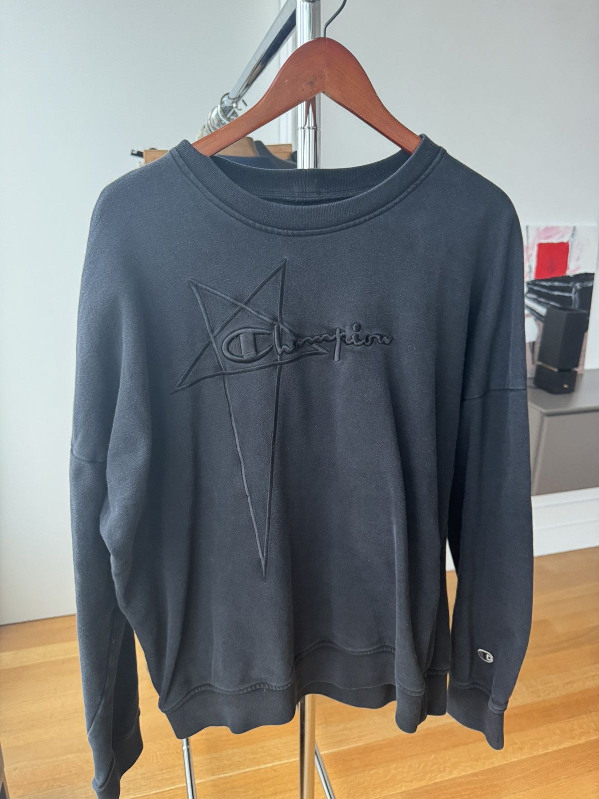 Rick Owens Champion X Rick Owens LogoSweatshirt Size US L / EU 52-54 / 3 - 2 Thumbnail