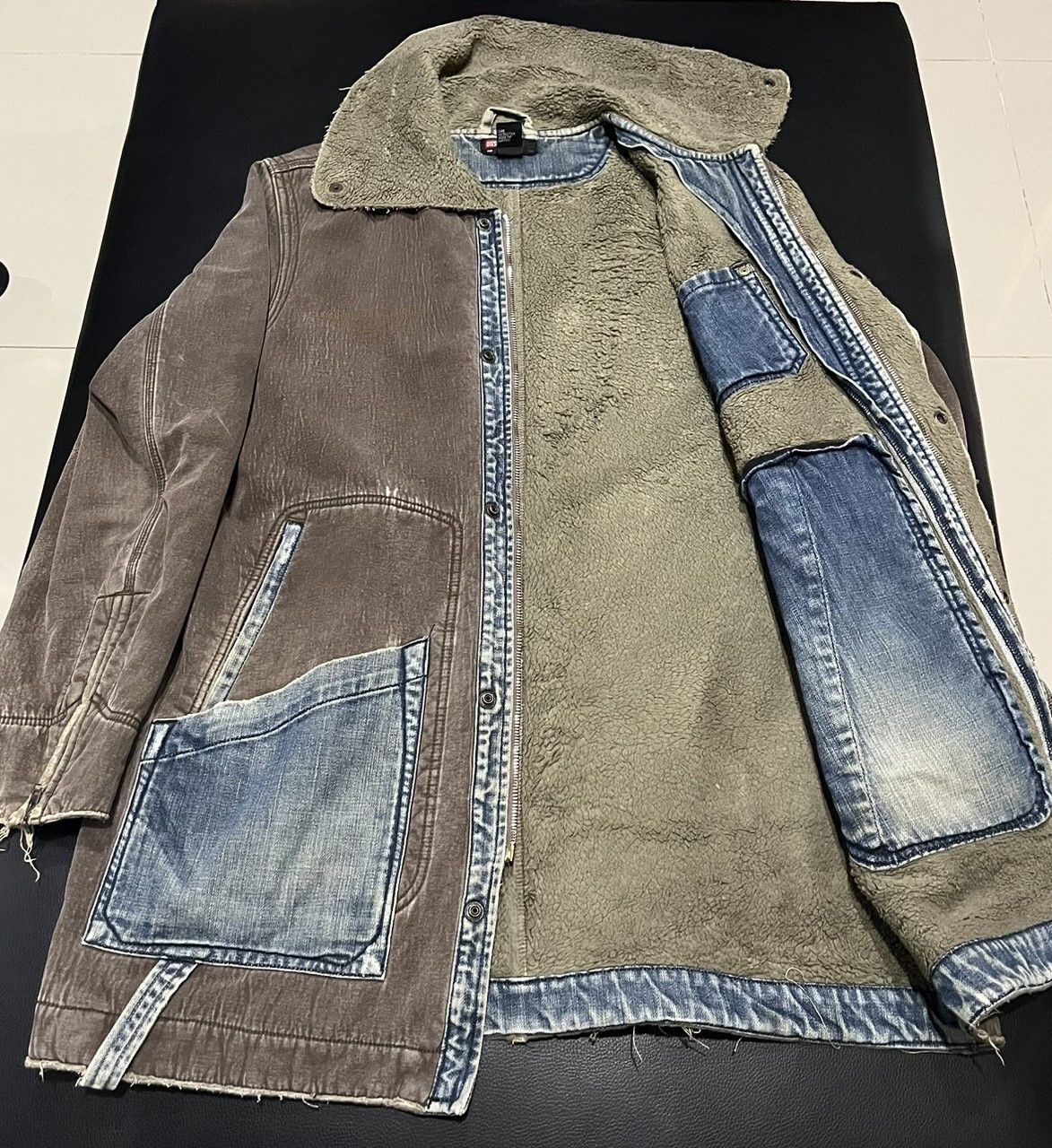 Diesel × Vintage Vintage diesel sicherheitsbekleidung faded distressed jacket Size US S / EU 44-46 / 1 - 7 Thumbnail