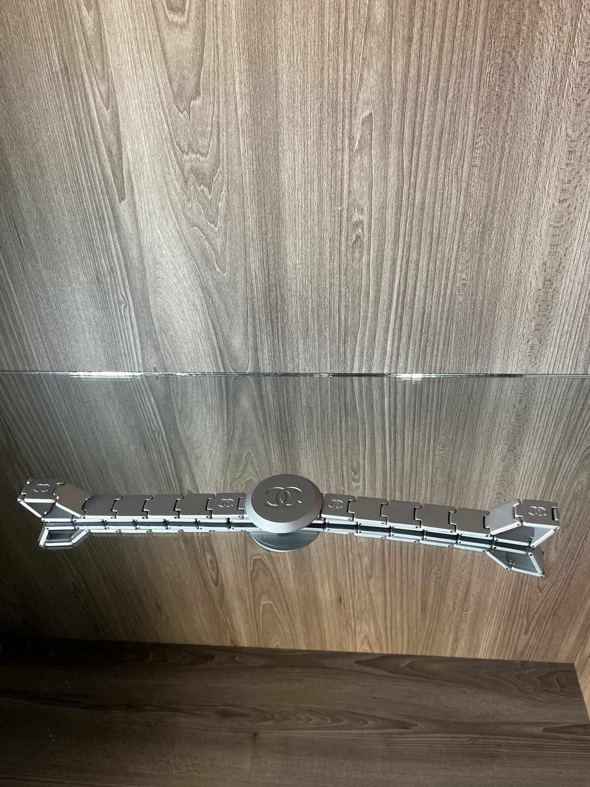Chanel Chanel Belt Coco Mark Silver Metal 2005 Runway Size ONE SIZE - 1 Thumbnail