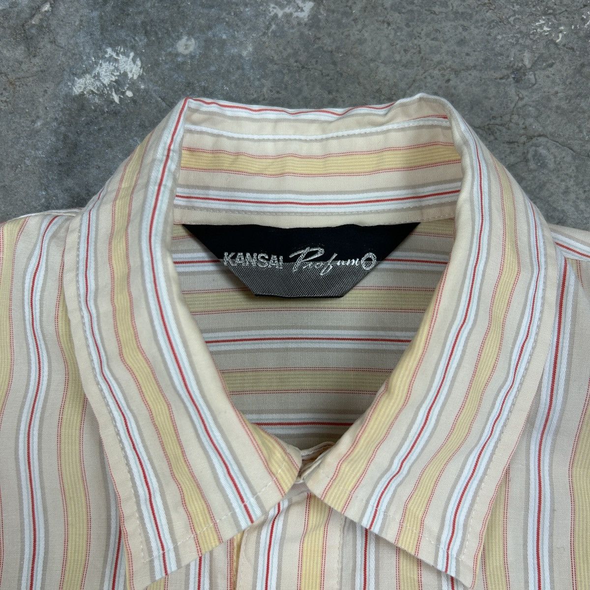 Japanese Brand × Kansai Yamamoto × Vintage 1990s Kansai Profumo - Geometric Lines Size US M / EU 48-50 / 2 - 7 Thumbnail